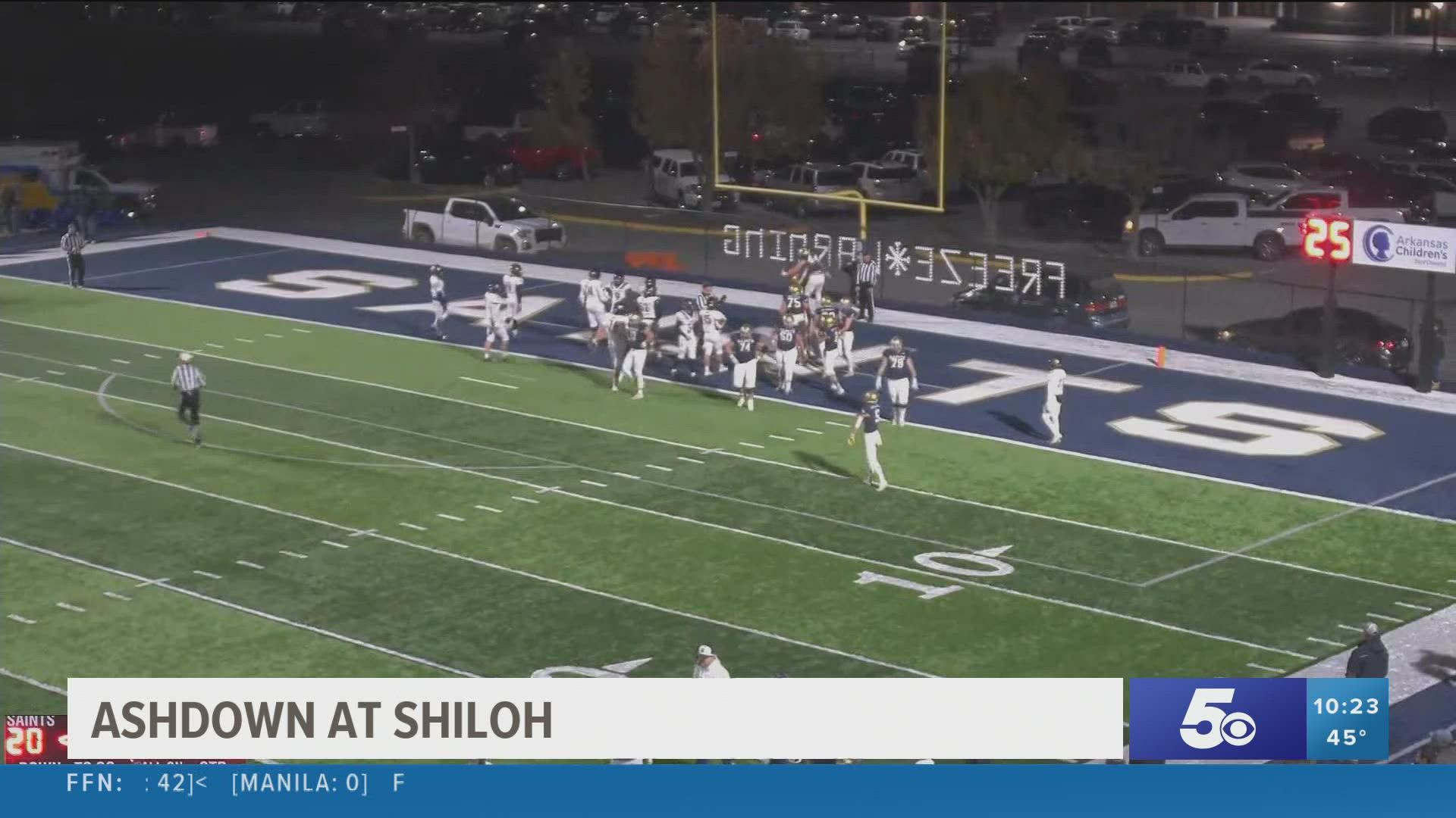 The road to the state title continues for the Shiloh Christian Saints with a dominant win over Ashdown.