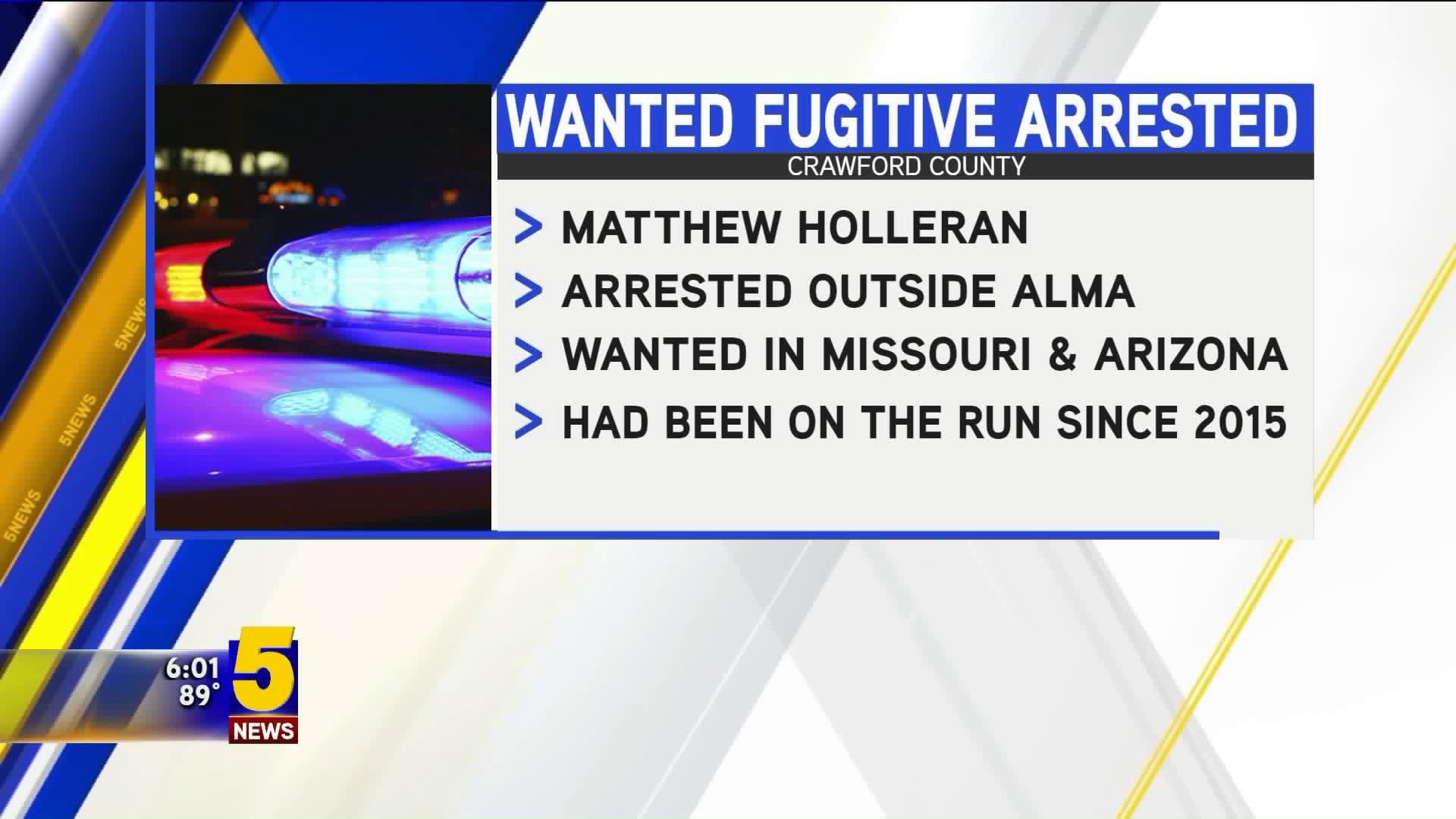 Wanted Fugitive Arrested Near Alma