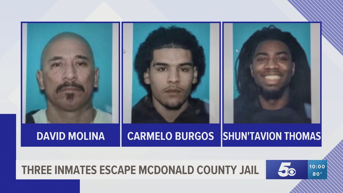 Three inmates that escaped from southwest Missouri jail captured ...