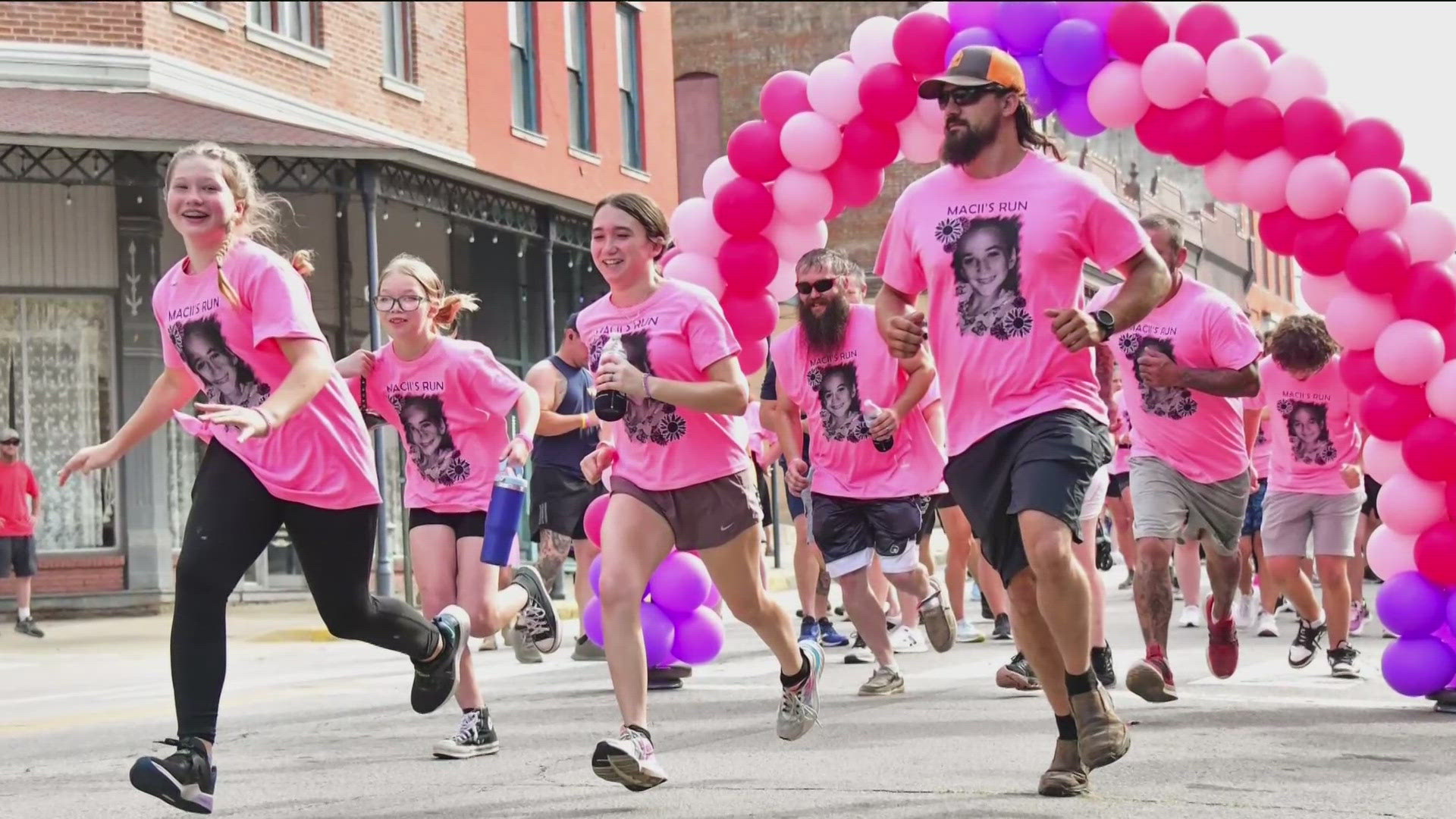 "Her twin sister Maddisen wanted to honor her sister by running a 5K, and putting on the 5K, and running for her sister," Macii's grandmother Shawna Knighten said.