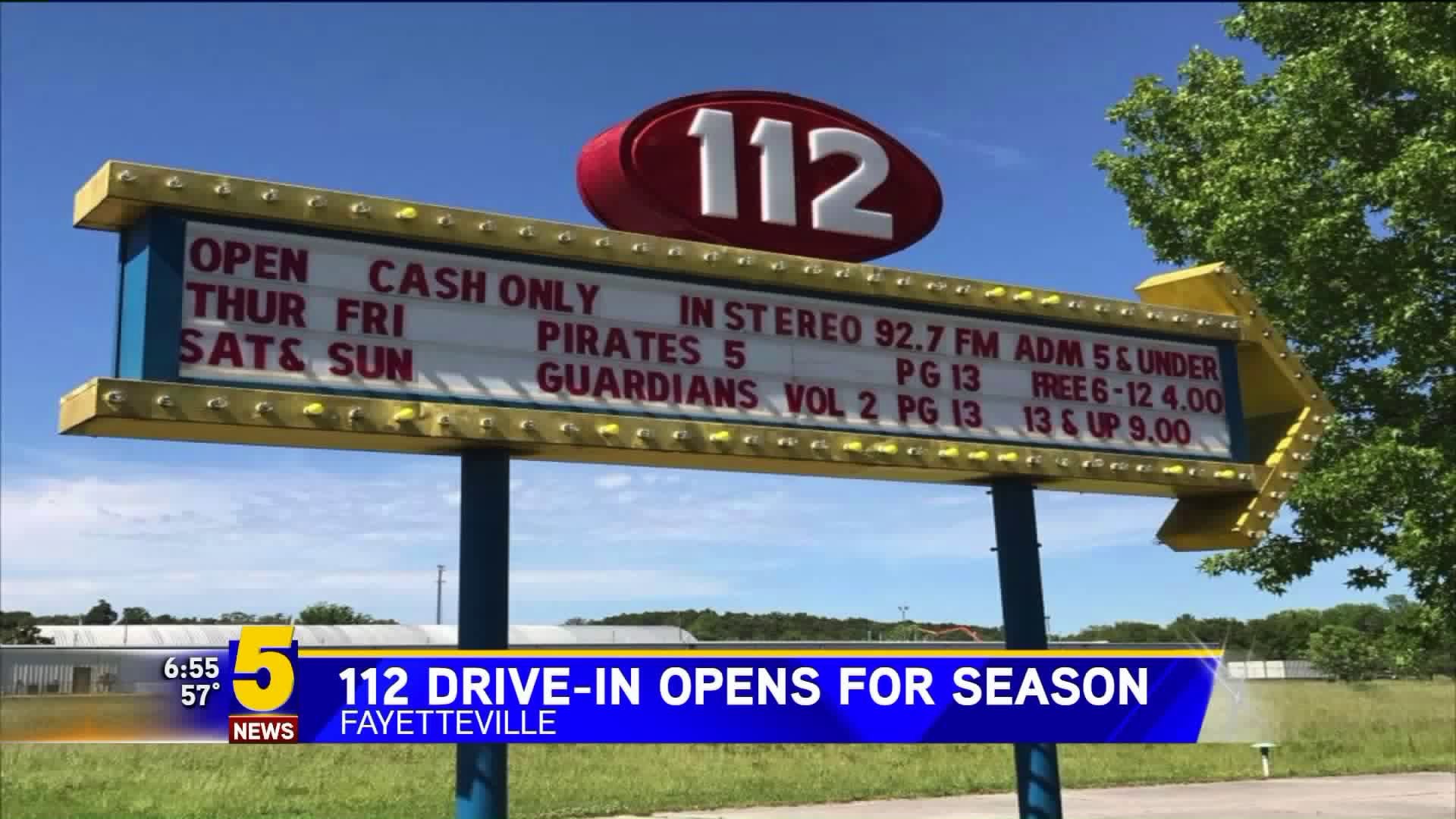 112 DRIVE IN OPEN