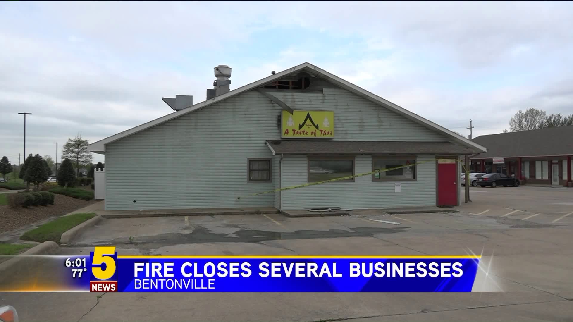 Fire Closes Several Businesses