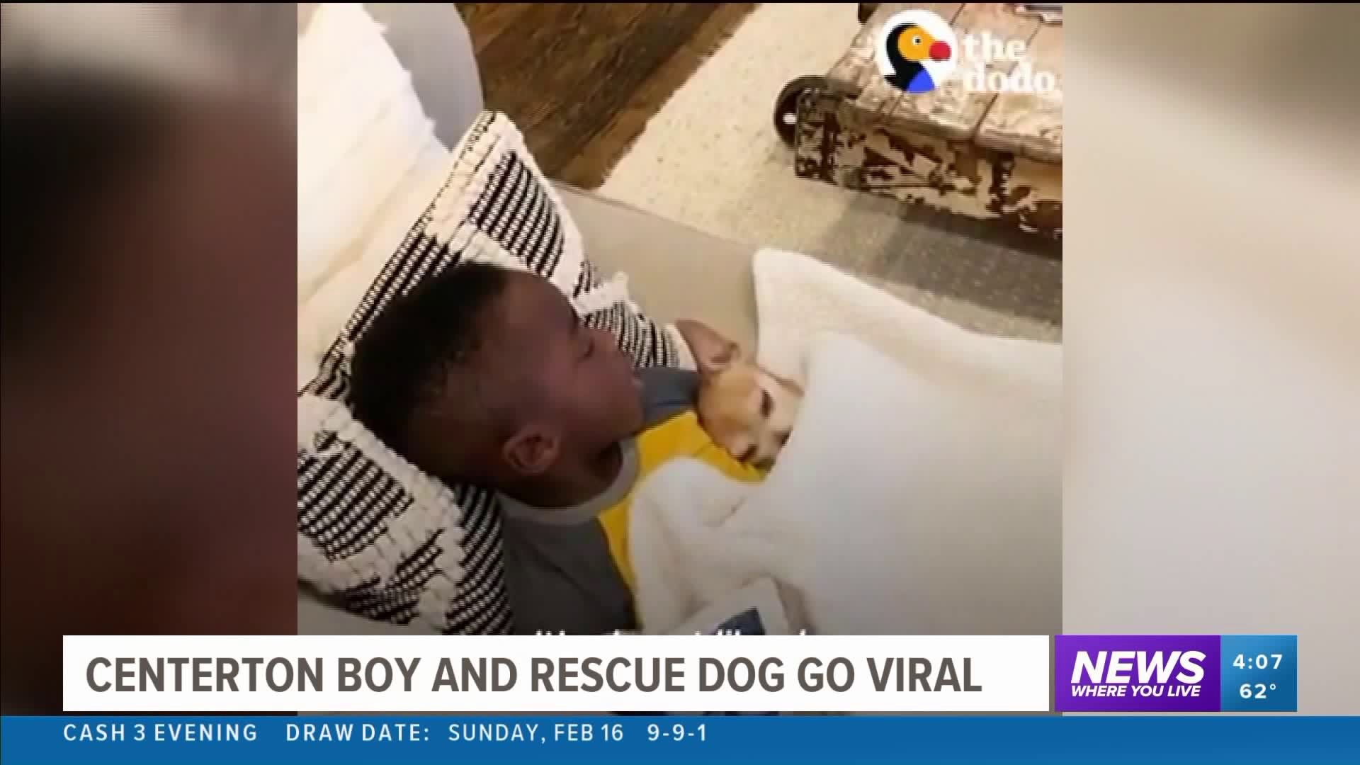 Centerton Boy and Rescue Dog go Viral