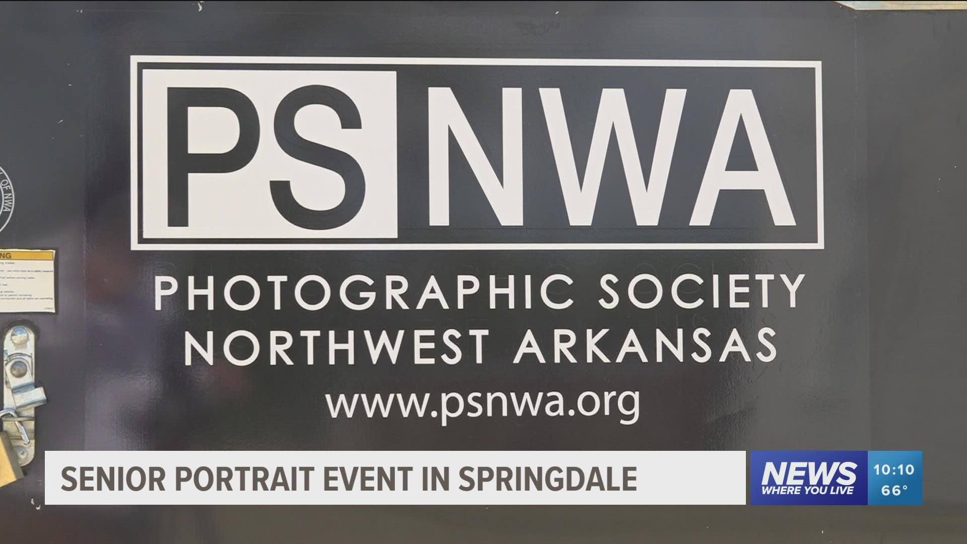 The Photographic Society of NWA (PSNWA) and volunteers gave back to the community on Saturday, April 30, by taking free senior portraits.