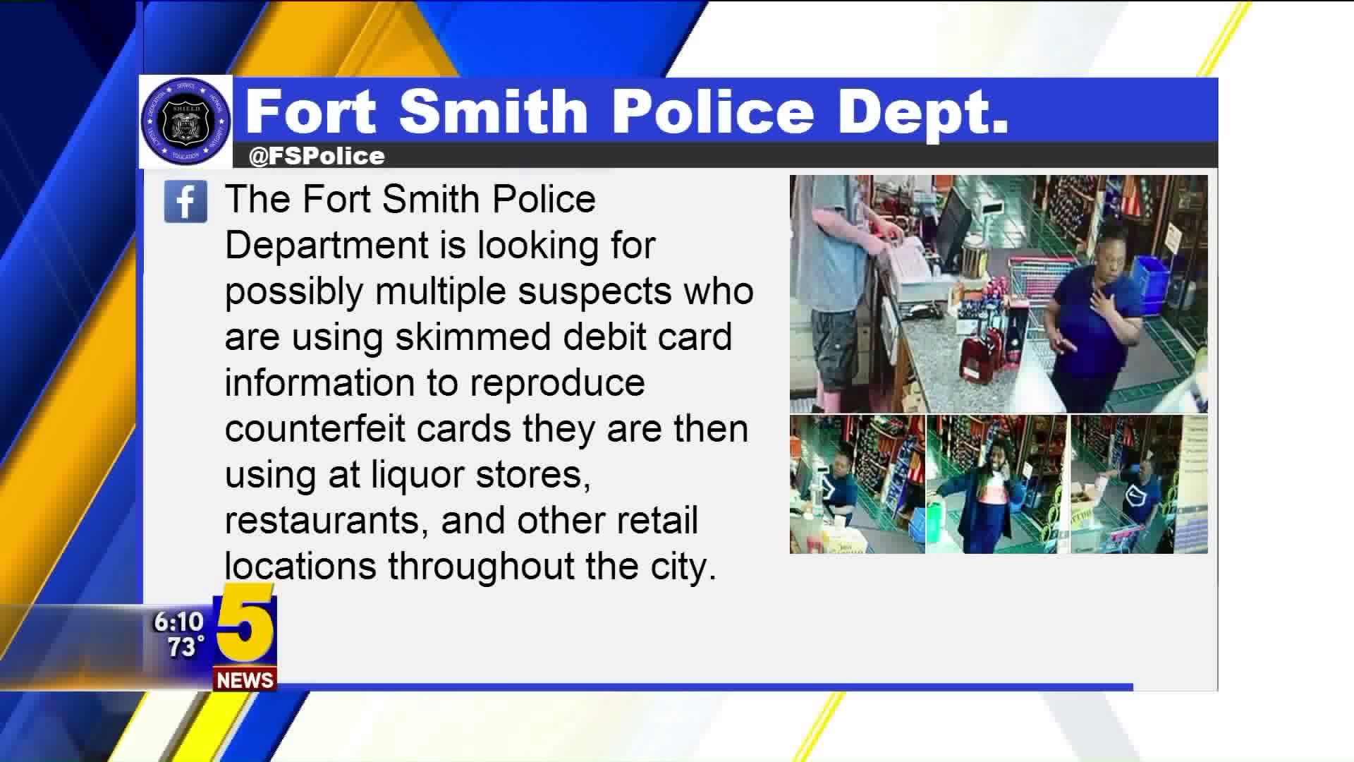 Fort Smith Debit Card Thieves