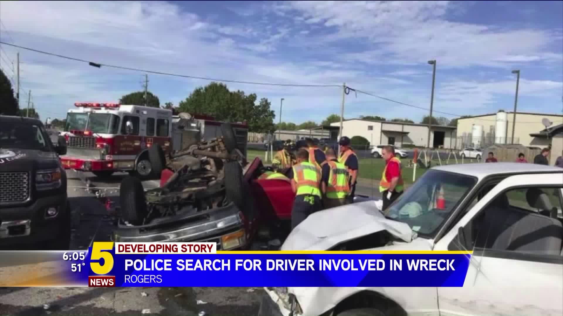 Police Search For Driver Involved In Wreck
