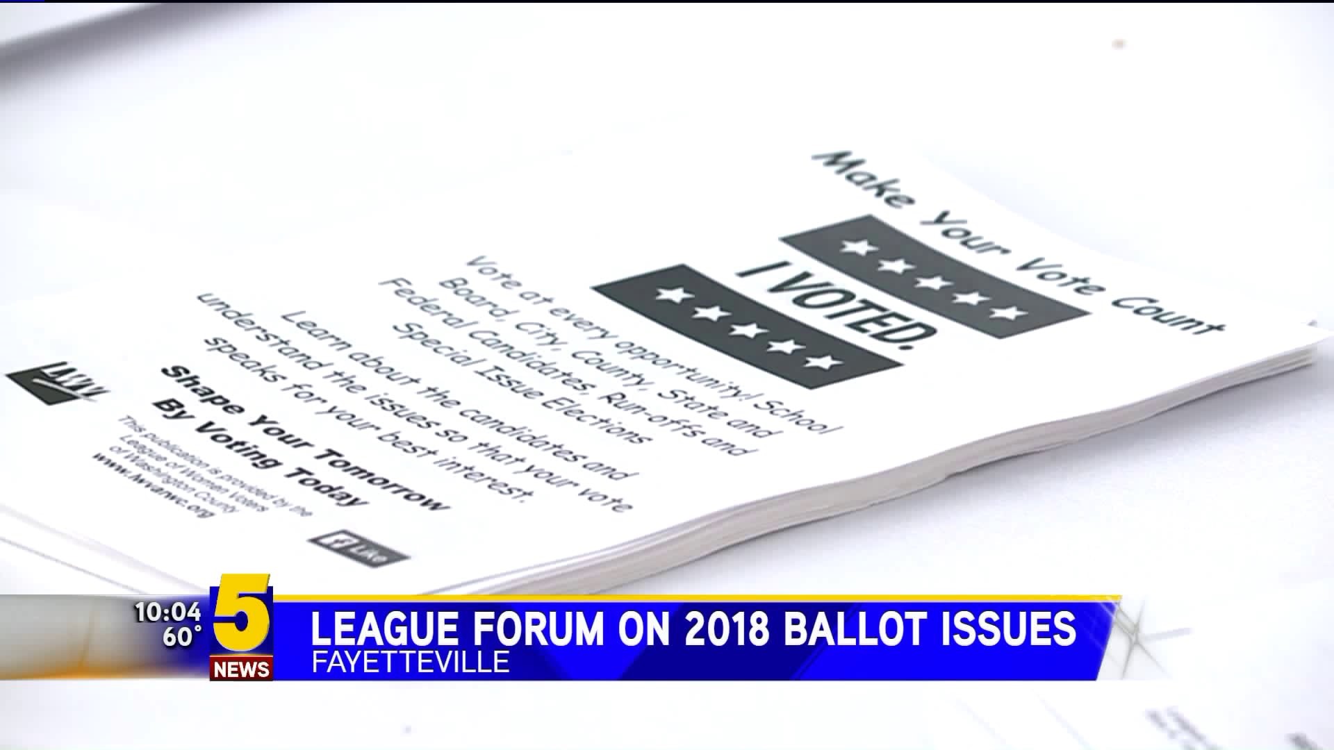 League Form On Ballot Issues Held In Fayetteville