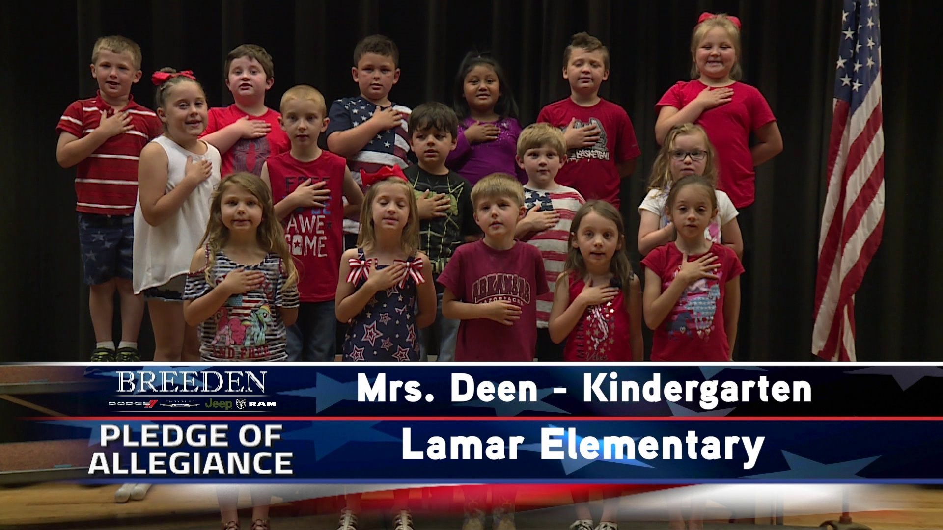 Mrs. Deen  Kindergarten Lamar Elementary