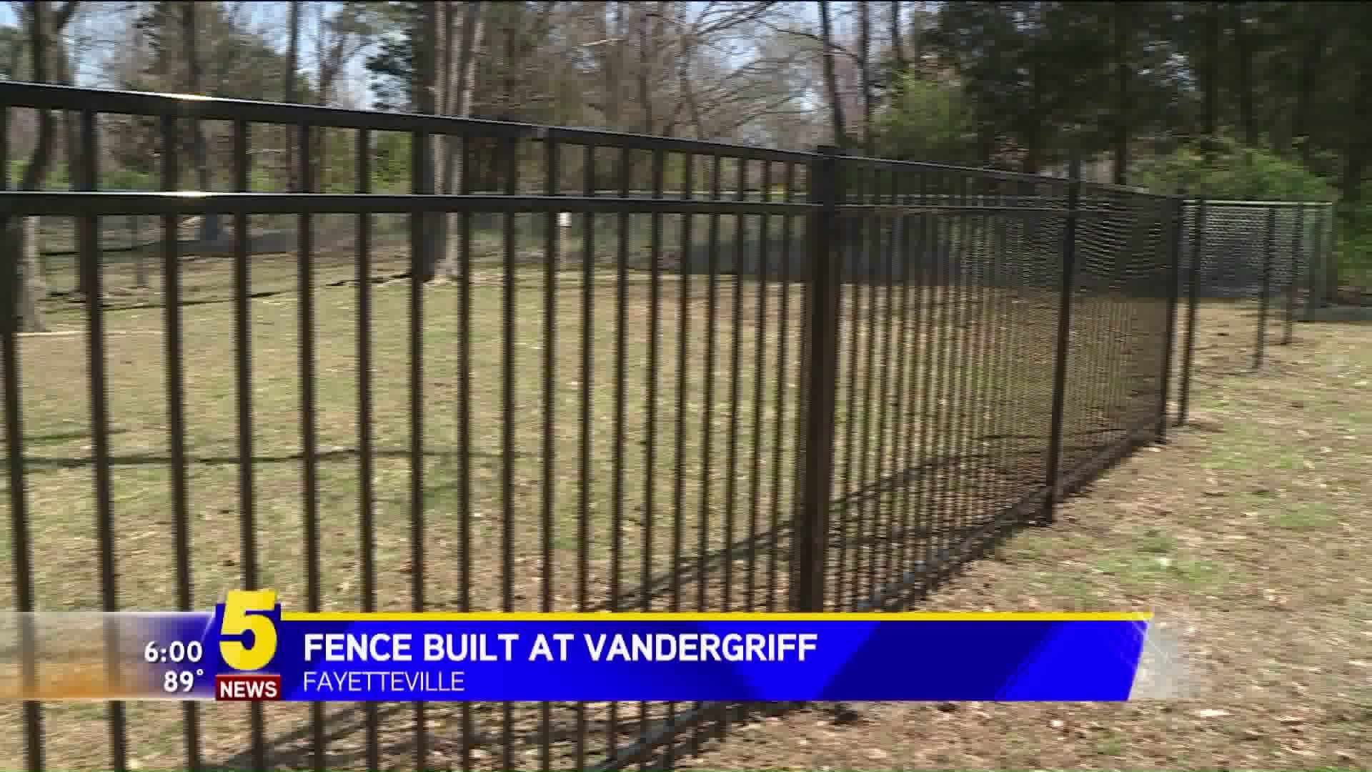 Fence Built At Vandergriff