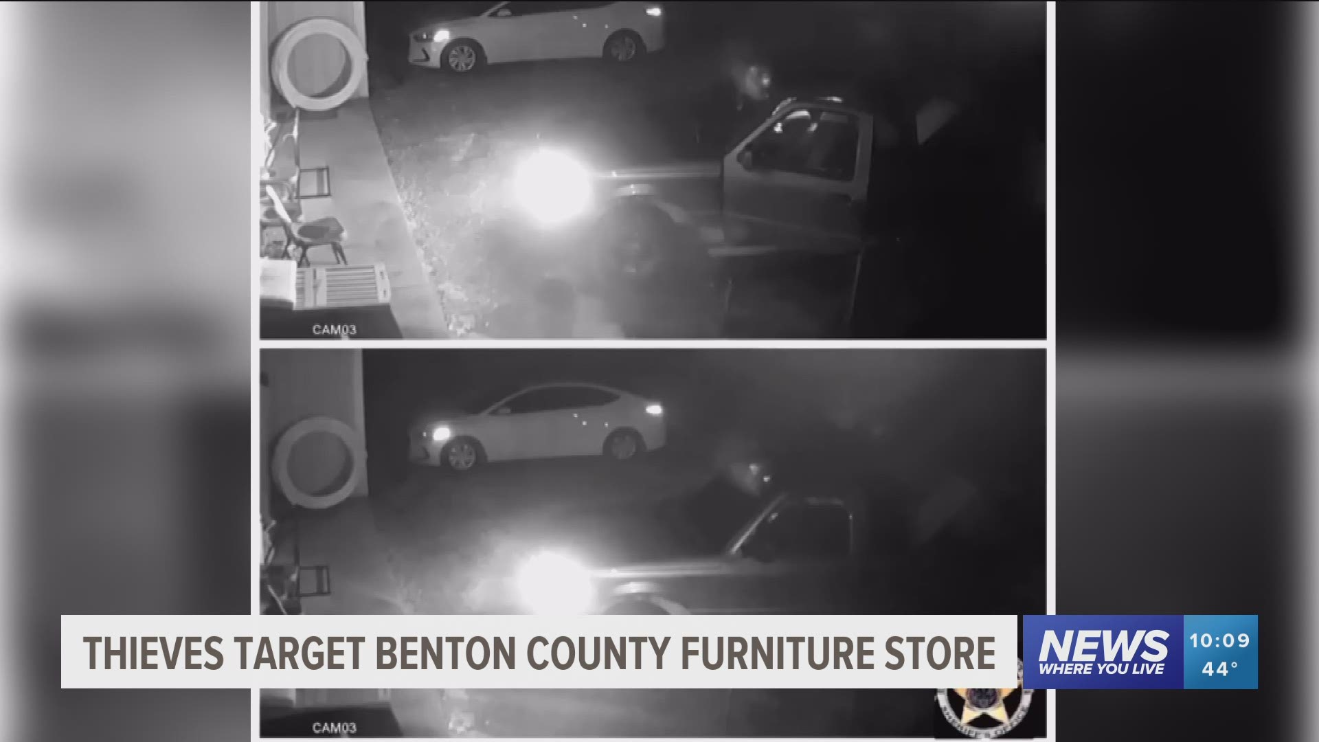 Thieves target Gravette furniture store