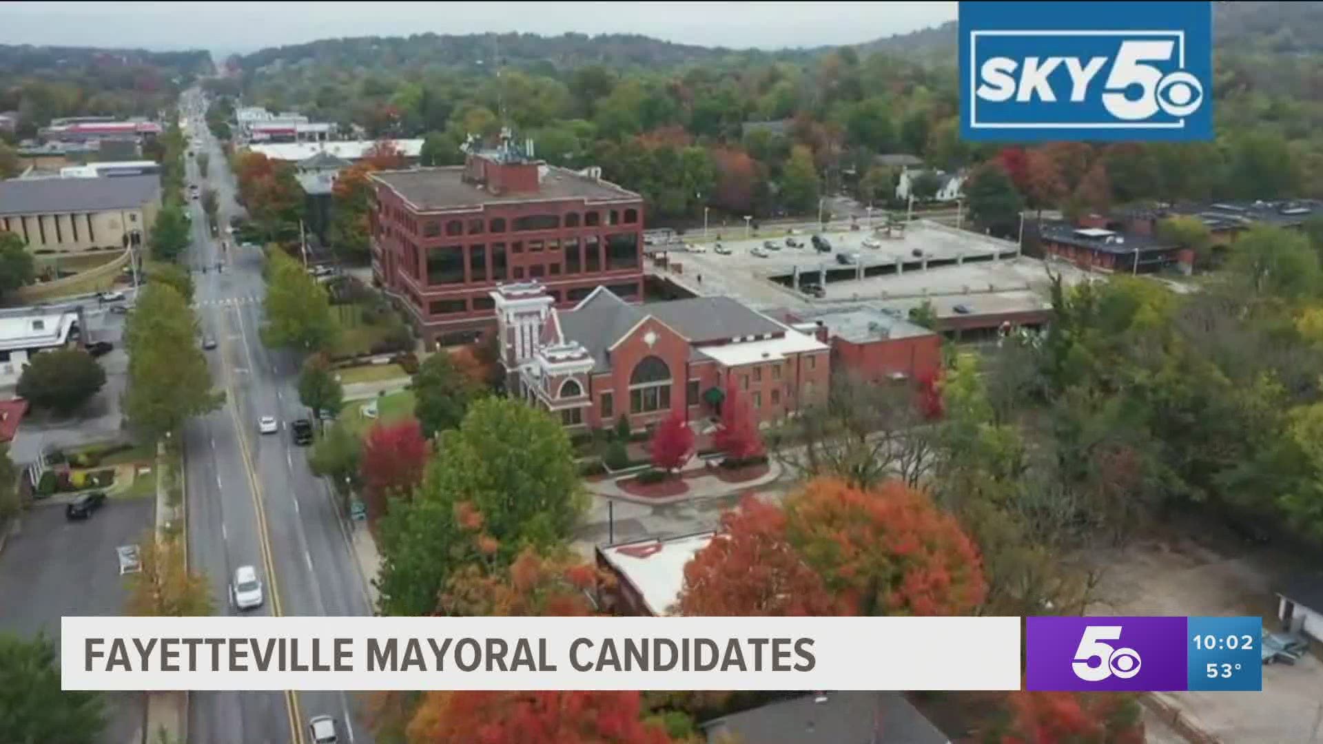 Four candidates are vying for the position of Fayetteville Mayor.