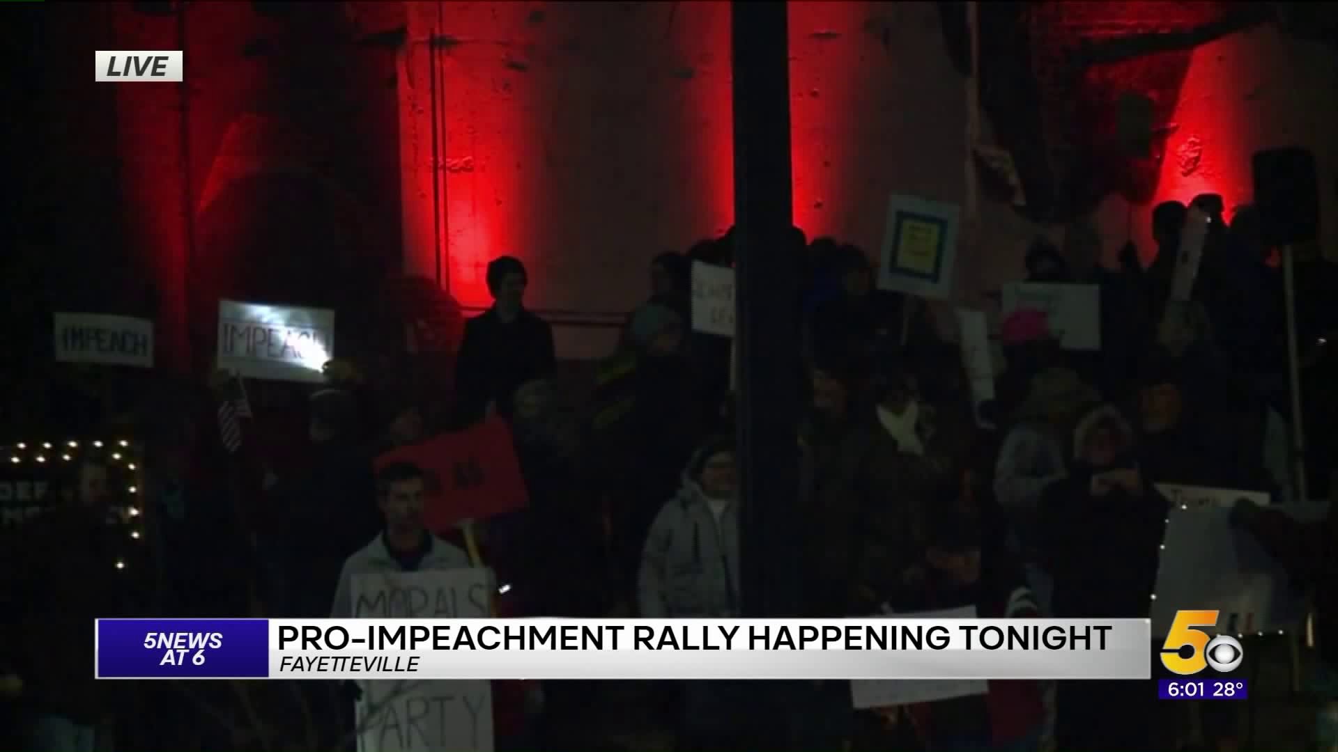 Fayetteville Community Participates Nationwide Impeachment Rally