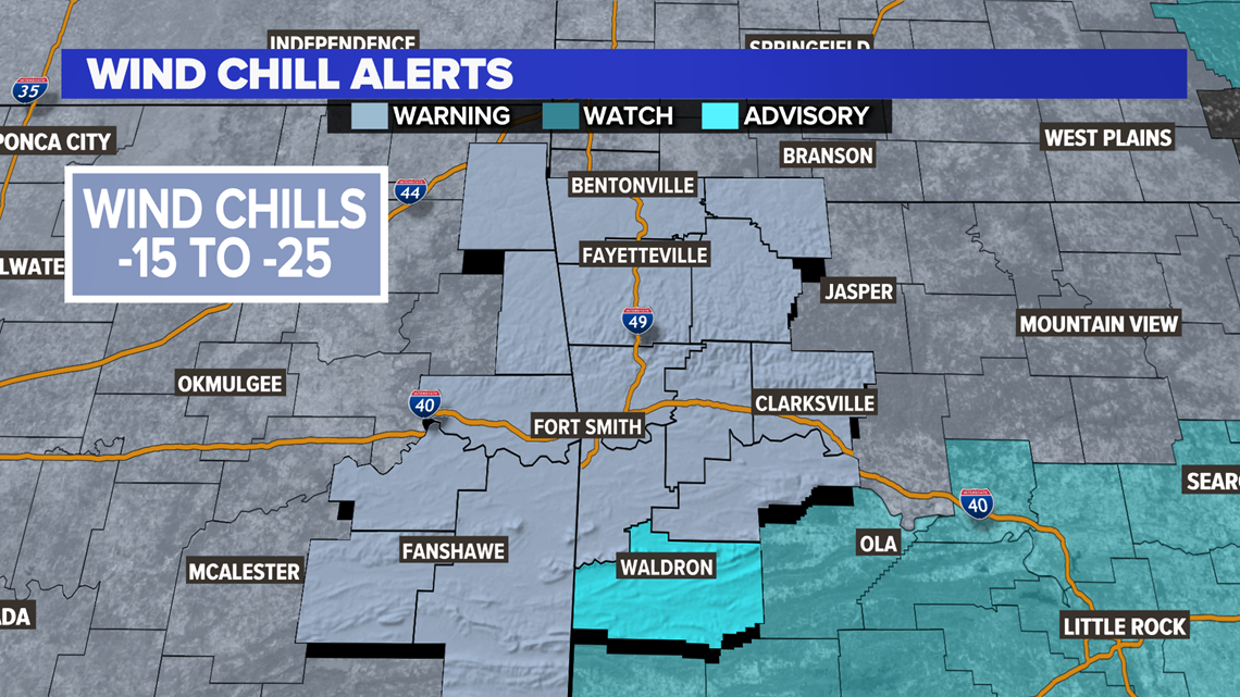 Rare Wind Chill Warning now in effect until Tuesday morning