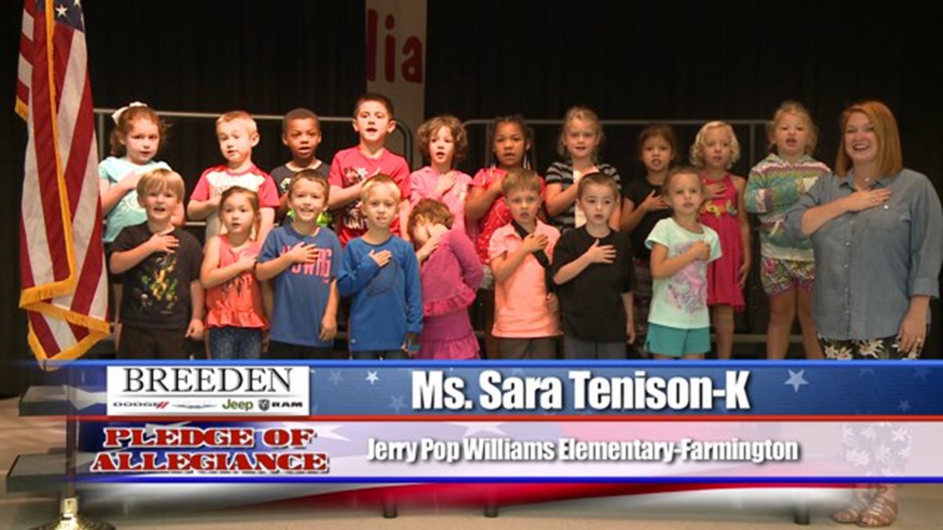 Ms. Sara Tenison- K Jerry Pop Williams Elementary- Farmington