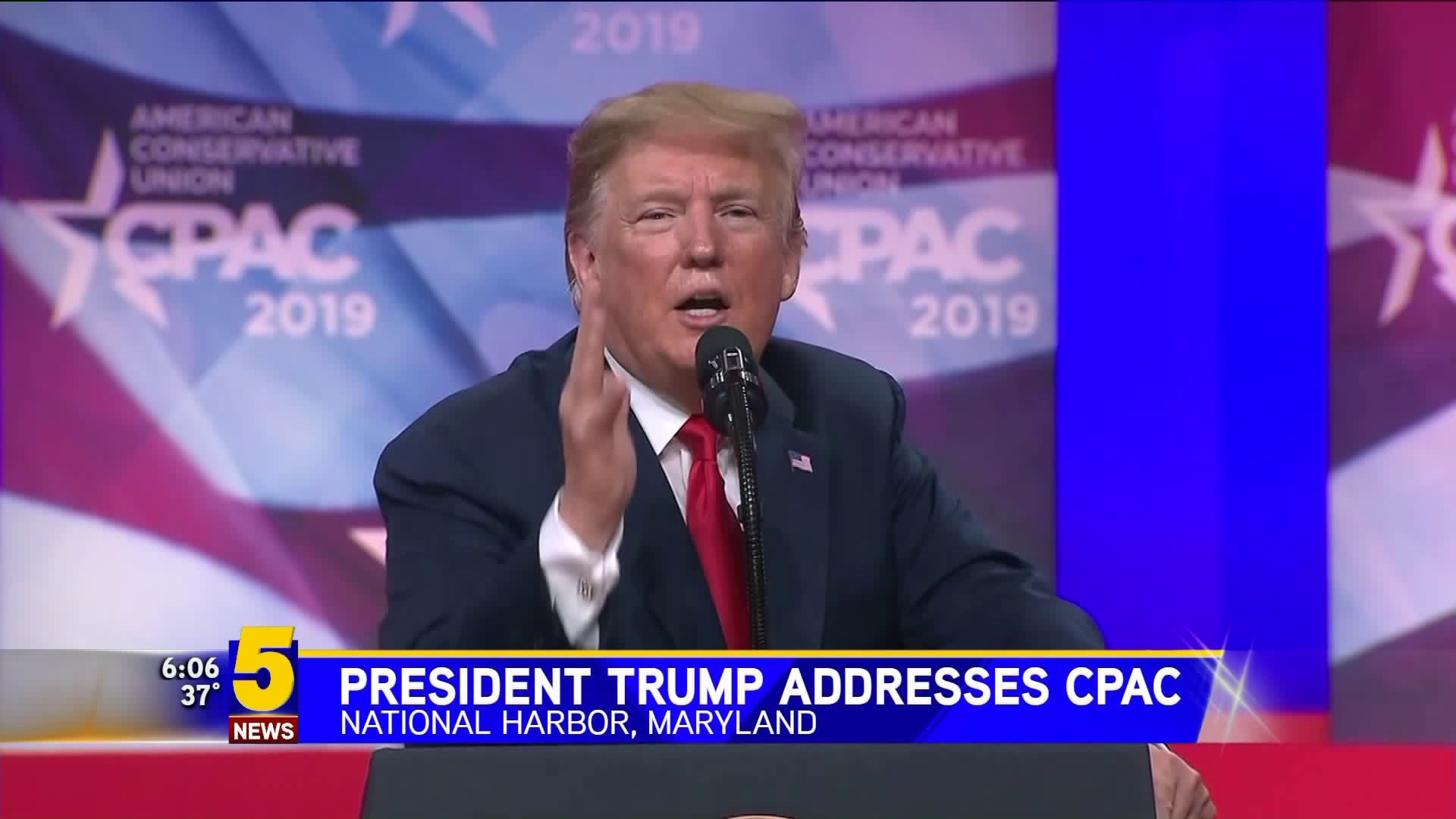 President Trump Addresses CPAC