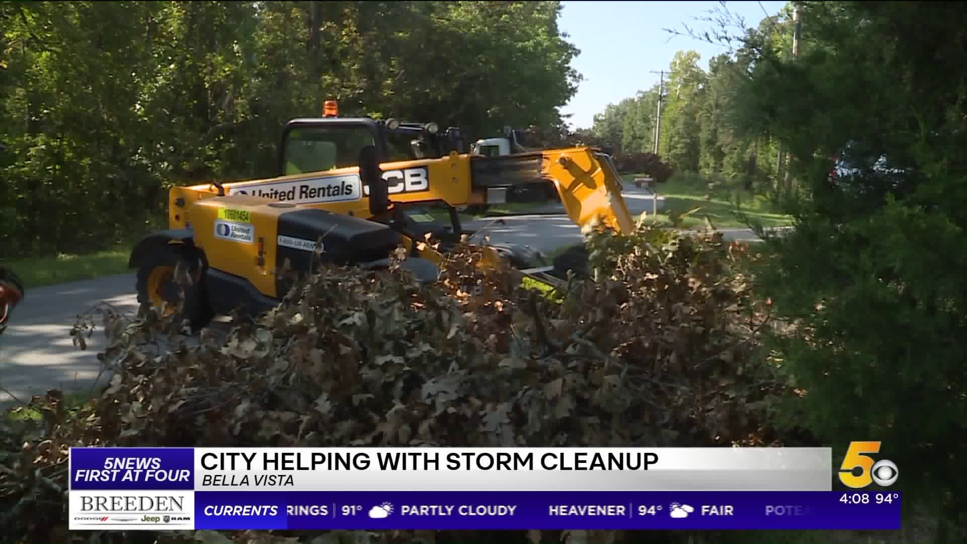 City of Bella Vista Helping with Cleanup Efforts
