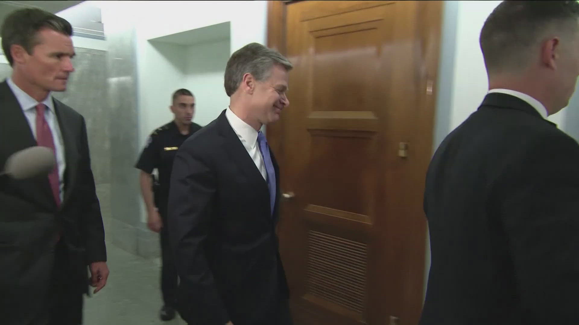 Christopher Wray says he will step down as FBI director.