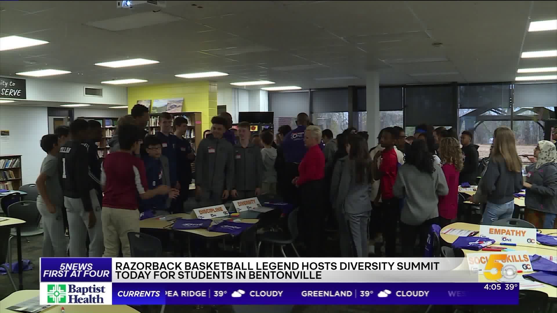 Former Razorback And NBA Player Holds Diversity Summit At Bentonville Junior High