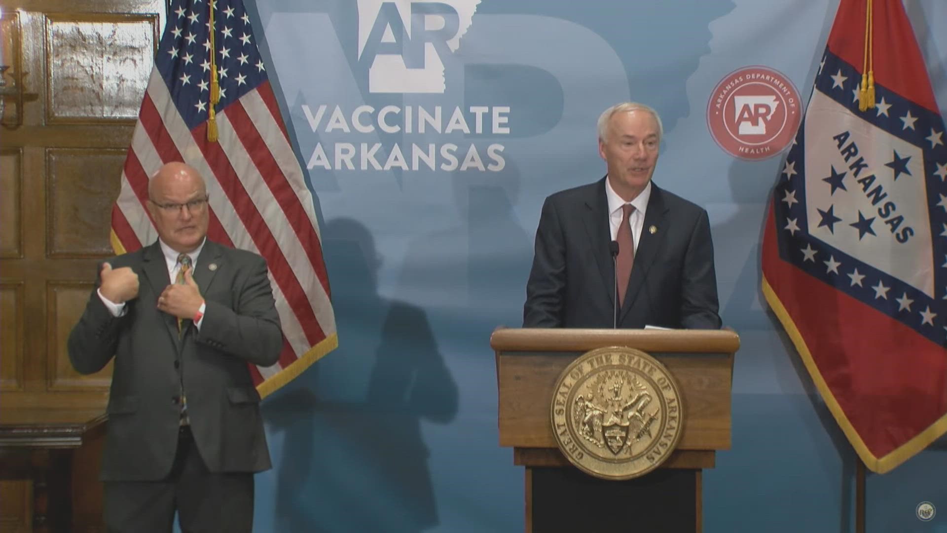 In a press conference on Thursday, August 19, Gov. Asa Hutchinson says Arkansas would welcome Afghanistan refugees fleeing the Taliban.