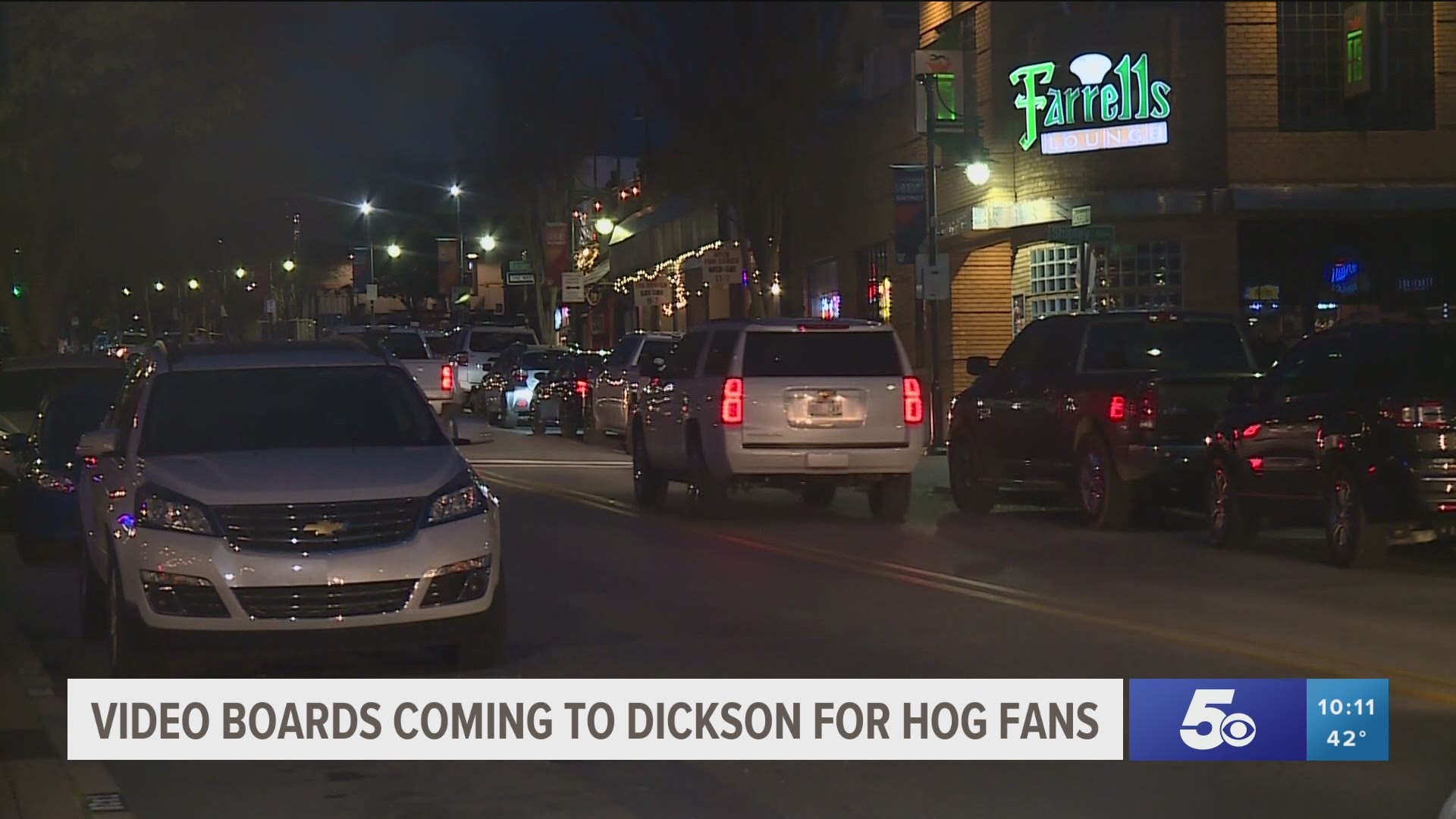 Video boards coming to Dickson Street for Hog fans to watch Sweet 16 game