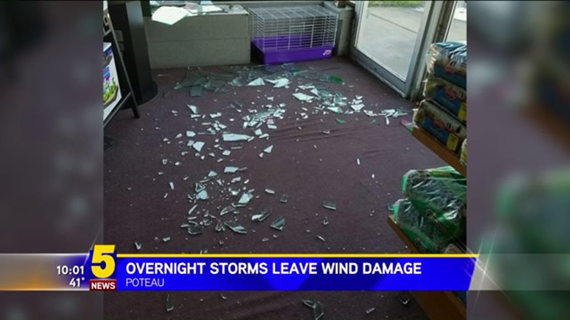 Overnight Storms Leave Wind Damage