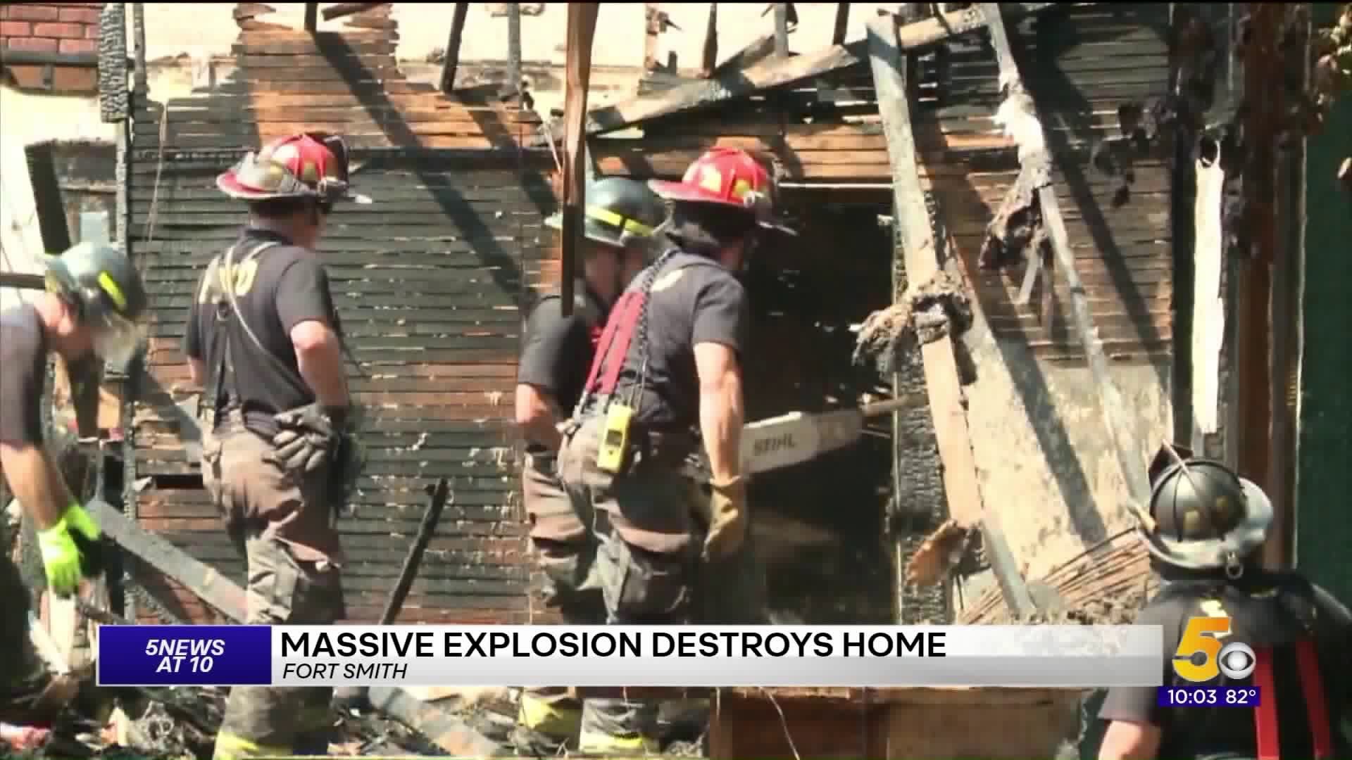 Massive Explosion Destroys Home in Fort Smith