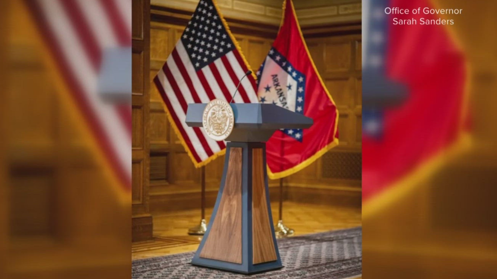 Gov. Sanders’ office has not said what features contributed to the lectern’s seemingly high cost. The price also included taxes, shipping, and a 3% credit card fee.