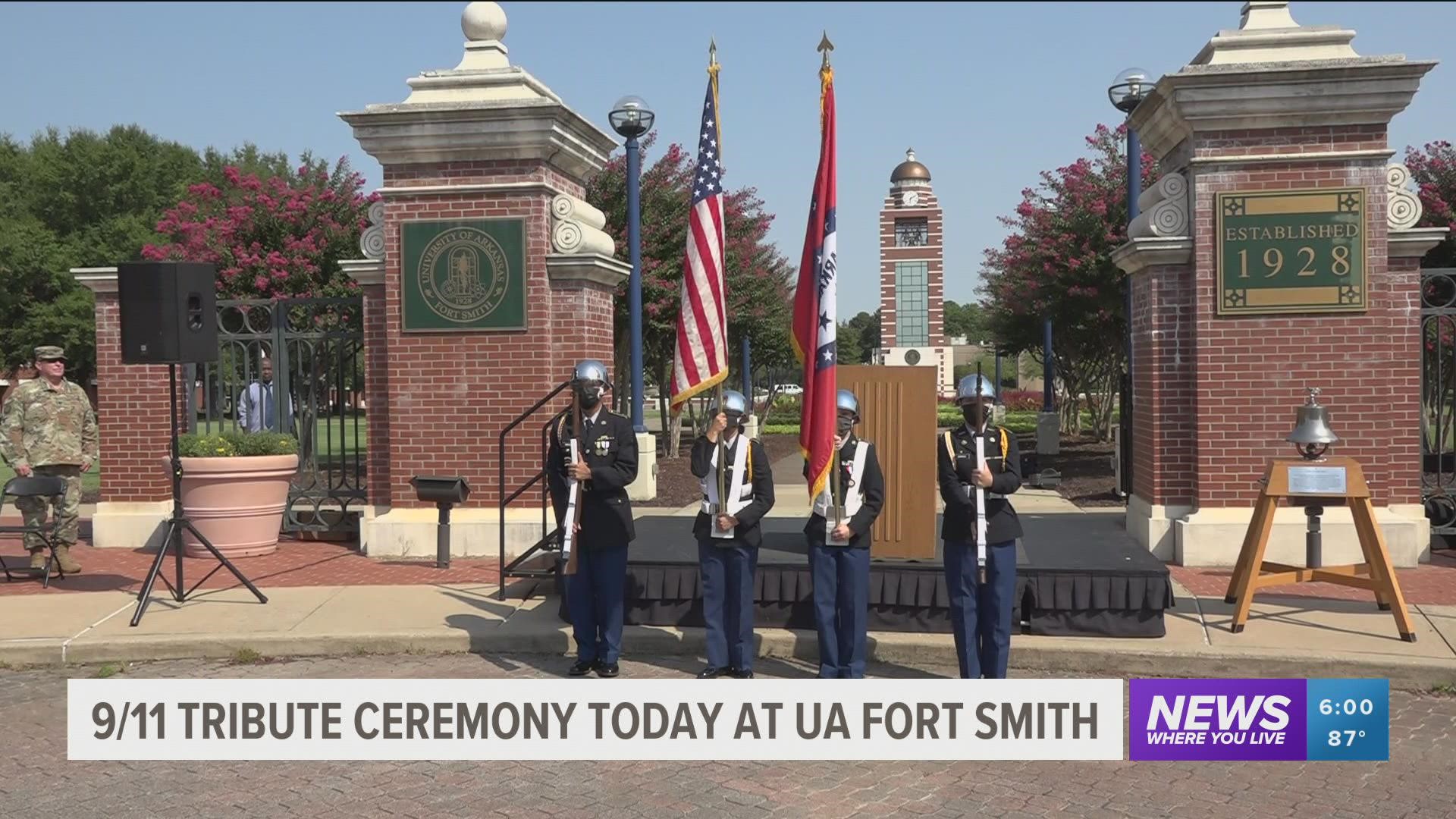 UAFS has been holding events all week to mark the 20th anniversary of the attacks.