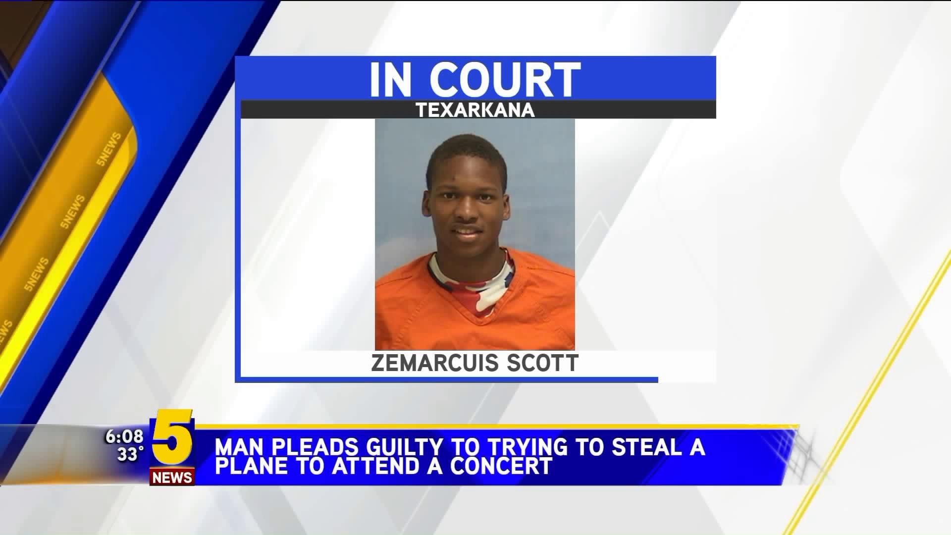 Arkansas Man Pleads Guilty To Trying To Steal A Plane To Attend A Concert