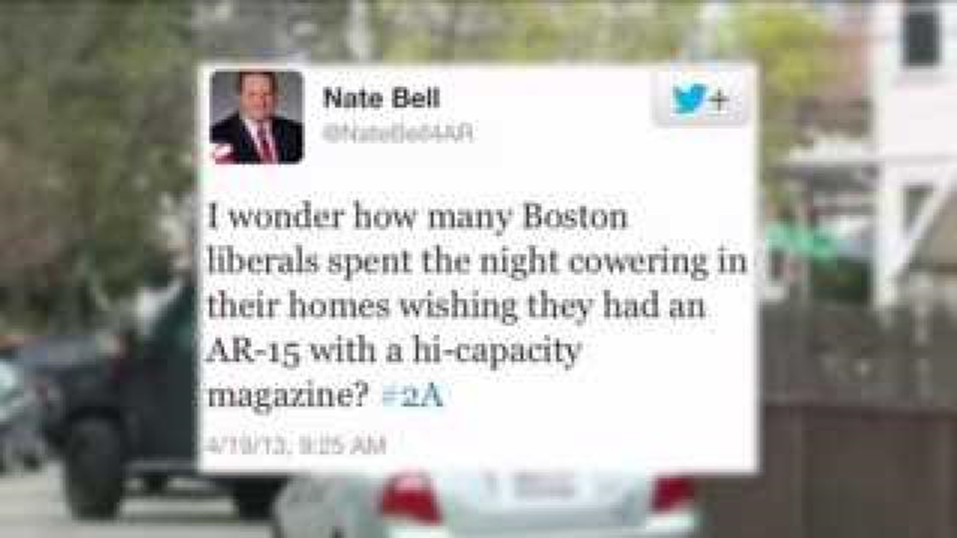 Legislator Apologizes for Timing of Boston \"Liberals\" Tweet