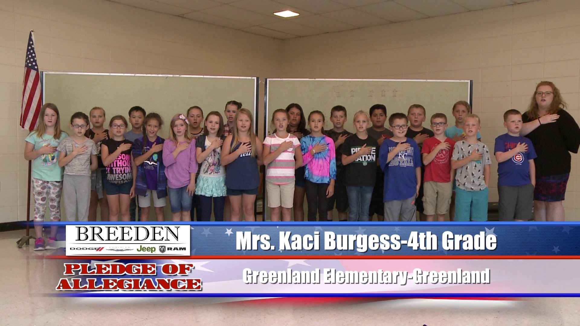 Mrs. Kaci Burgess  4th Grade  Greenland Elementary - Greenland