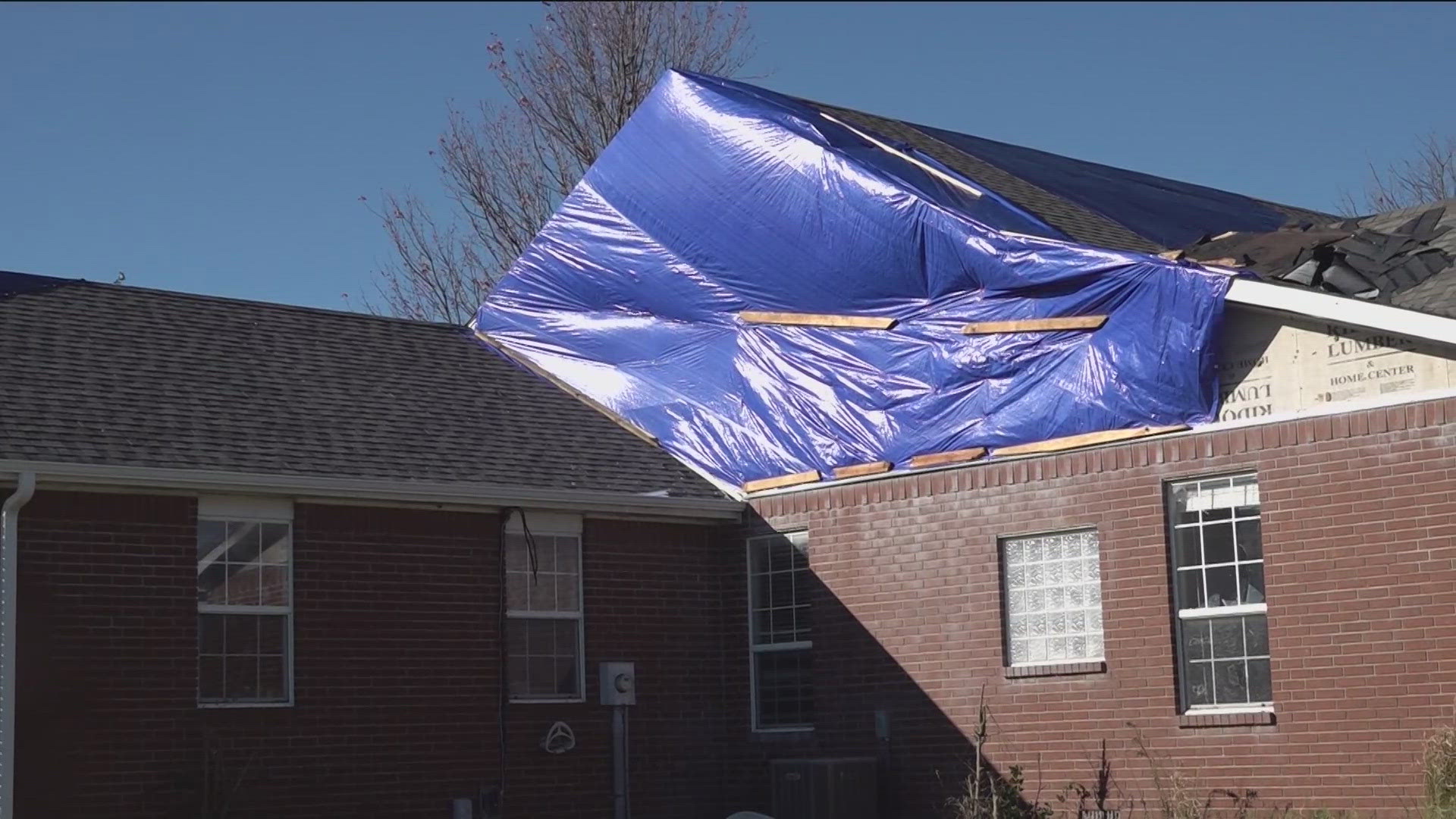 Days after paying off all construction costs to recover from May's tornadoes in Benton County, the Puckett family's land was hit once again by a November tornado. 