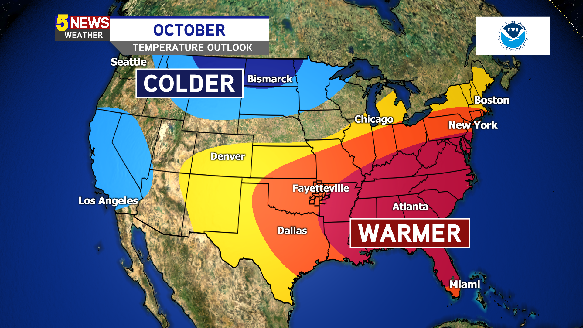 October Outlook: Warmer Than Normal | 5newsonline.com