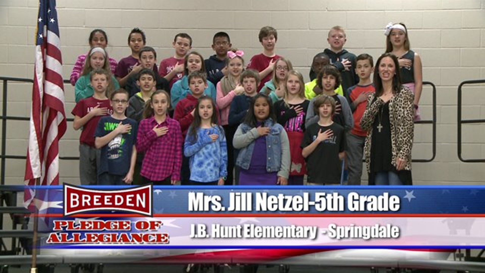 J.B. Hunt Elementary, Springdale - Mrs. Jill Nelzel - 5th Grade