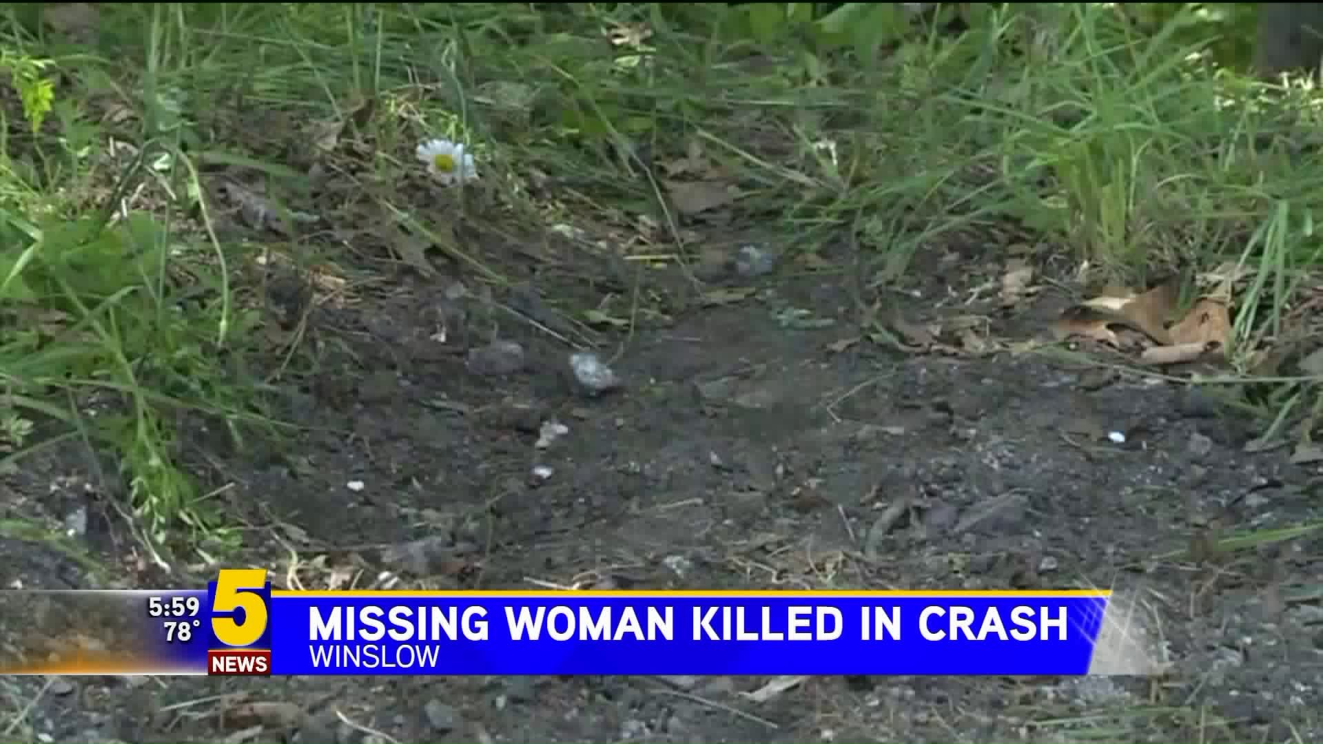 Missing Woman Killed in Crash