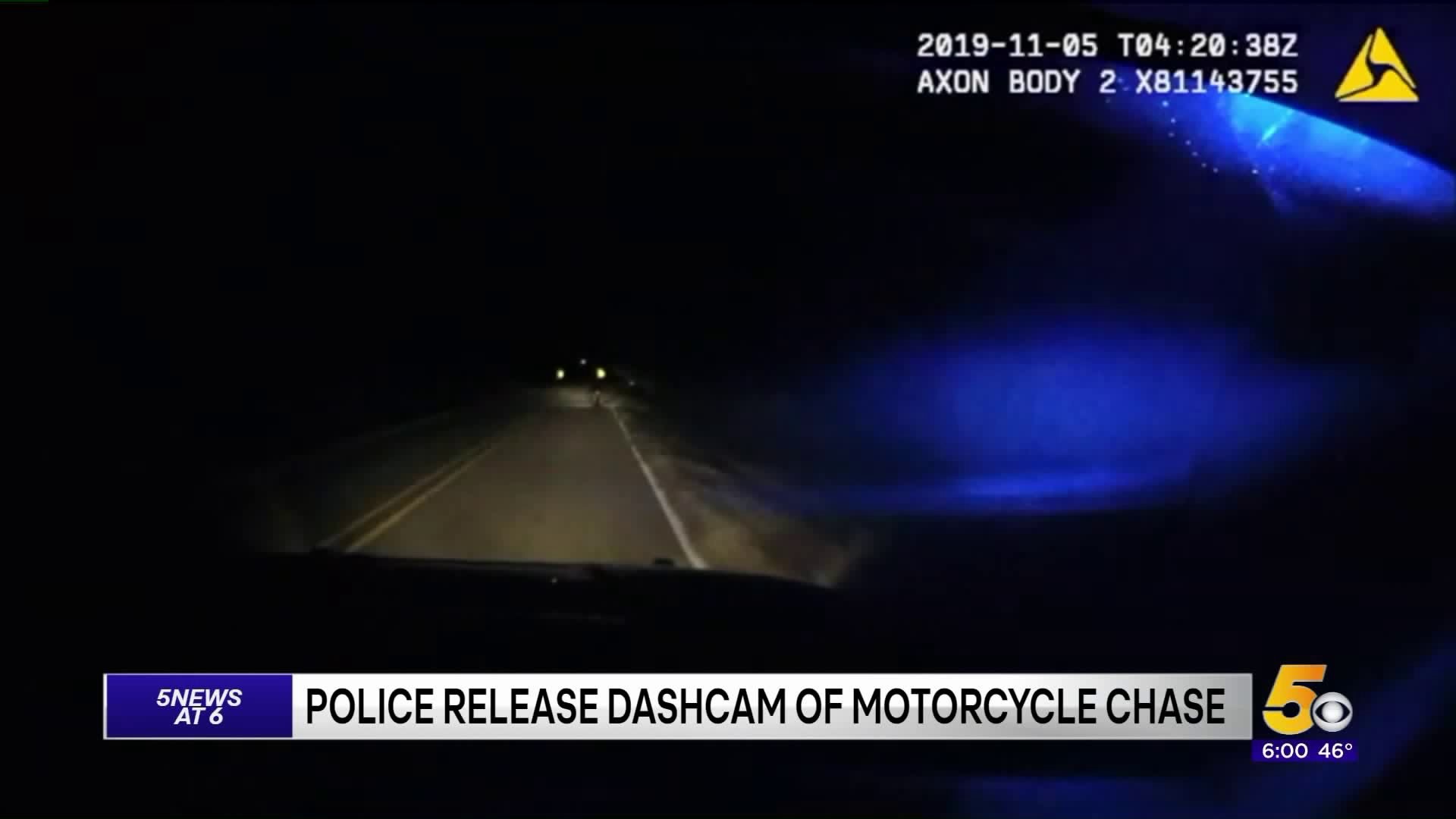Police Release Dashcam Footage Of Motorcycle Chase