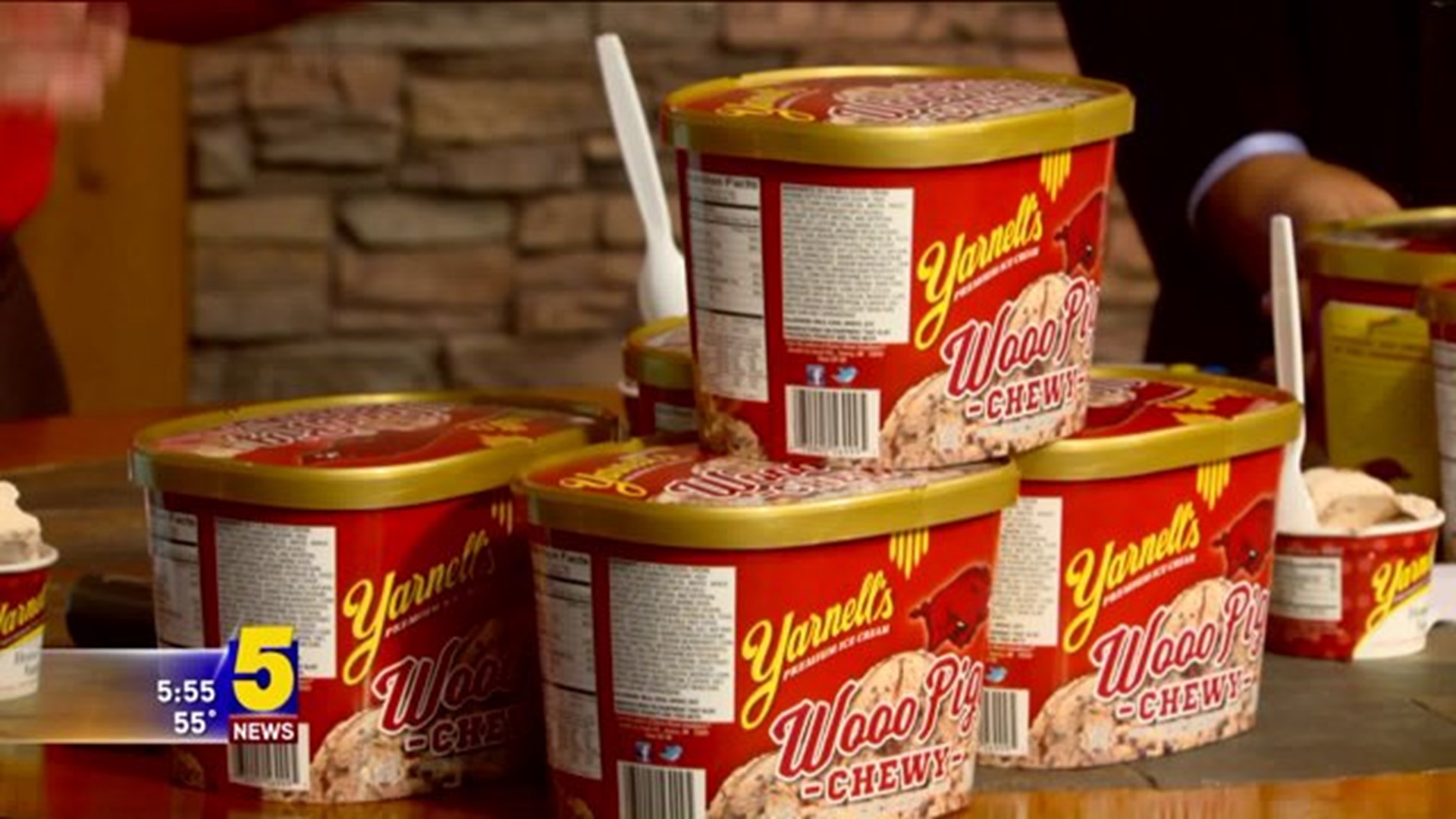 Yarnell`s Razorback-Themed Ice Cream Flavors