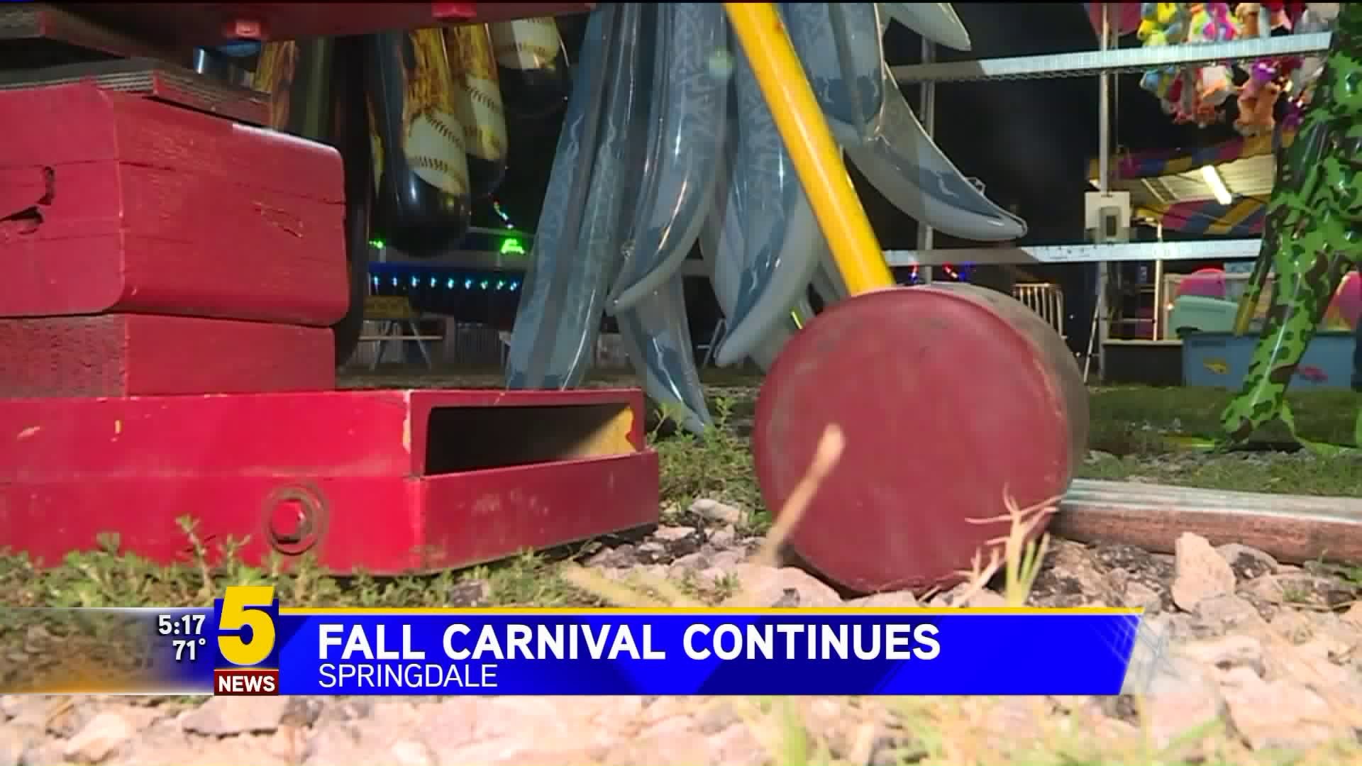 Fall Carnival Begins In Springdale
