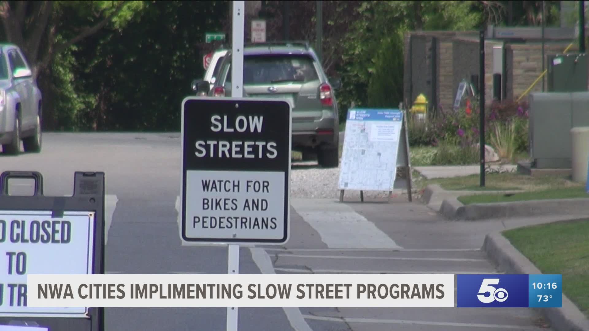 NWA Cities implementing slow street programs