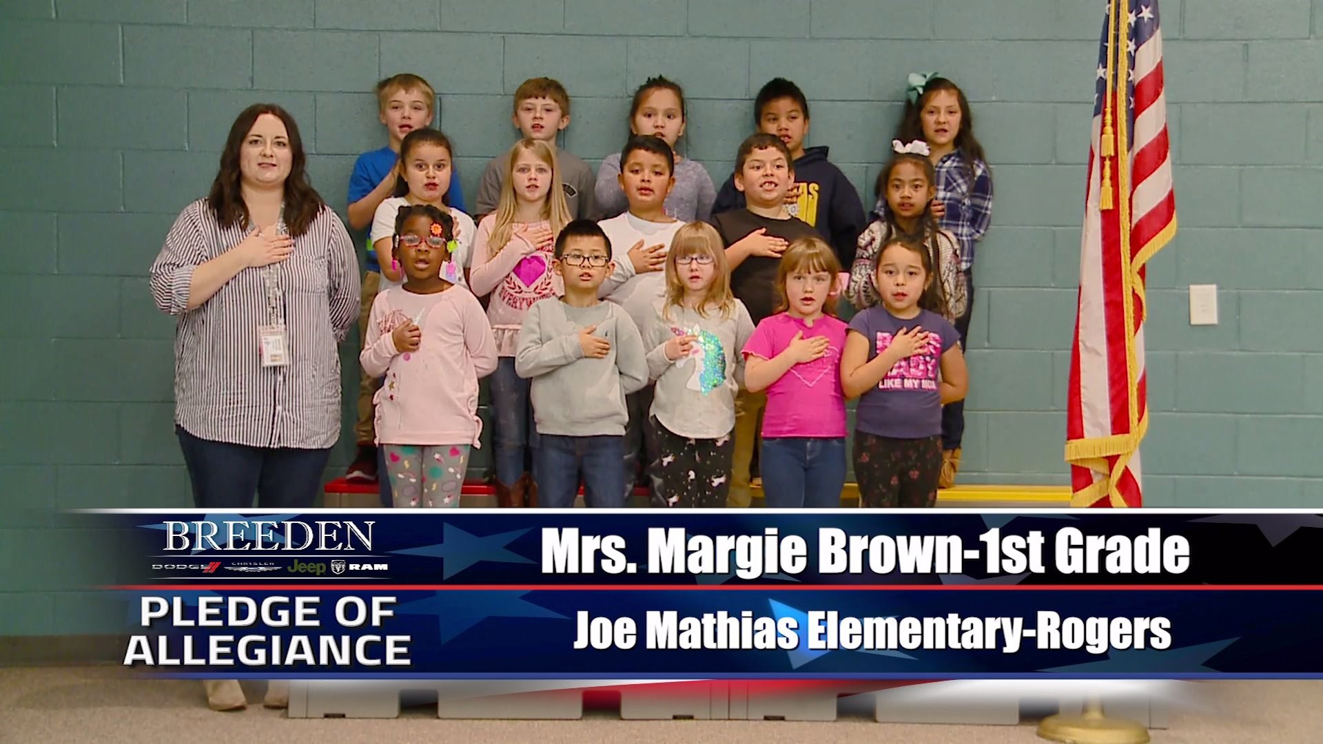Mrs. Margie Brown  1st Grade Joe Mathias Elementary, Rogers