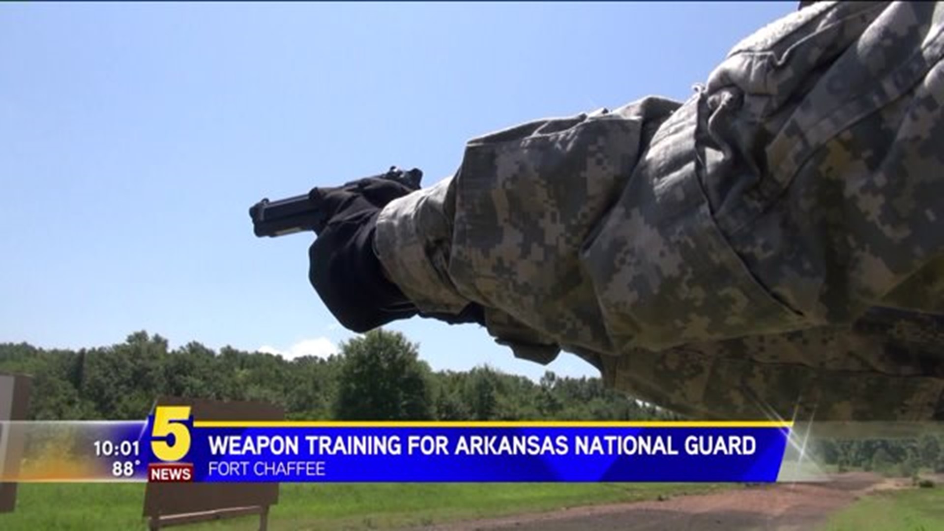 National Guard Members Receive Weapons Training At Fort Chaffee