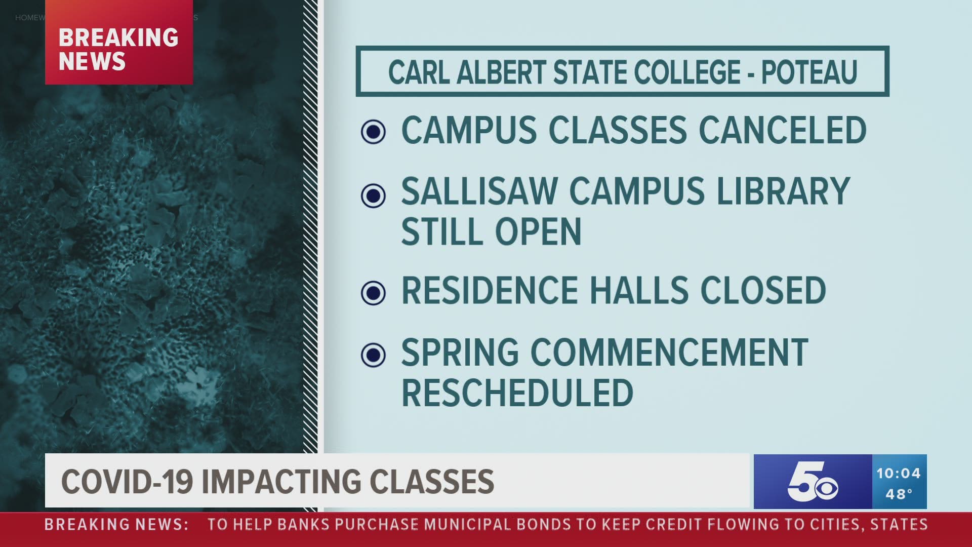 Carl Albert State College canceling on-campus classes