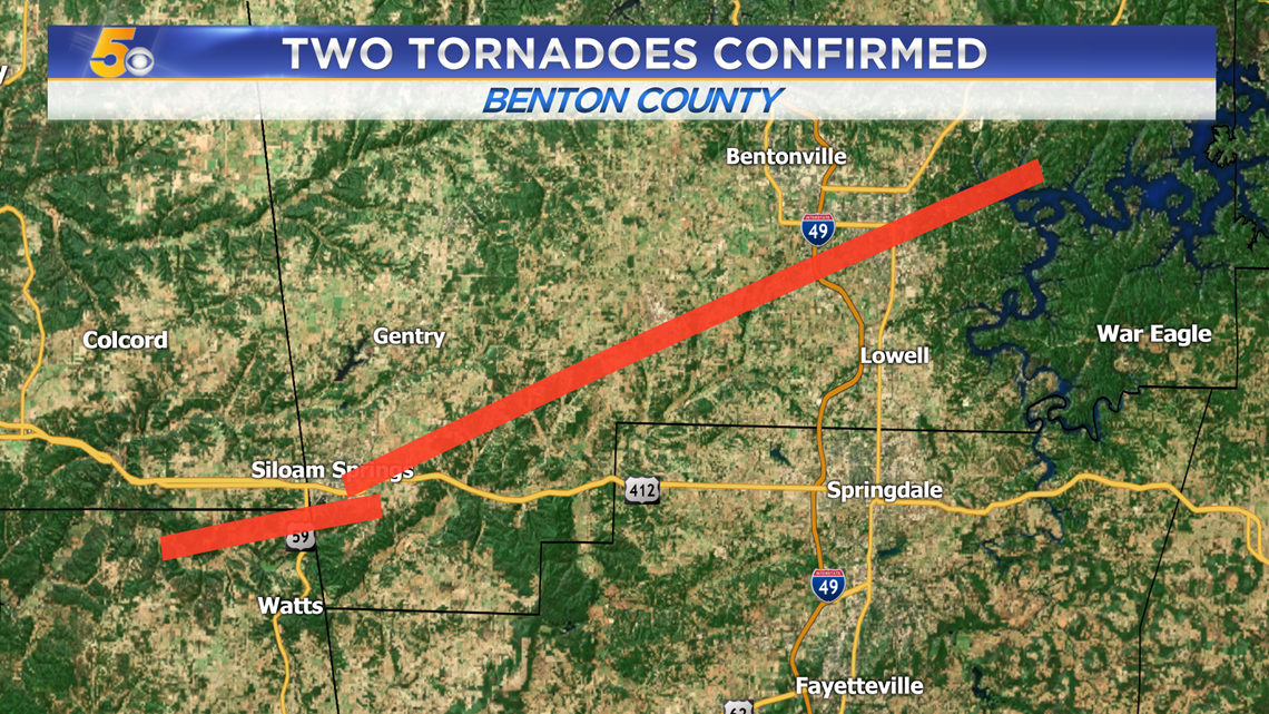 NEW Benton County Tornado Tracks