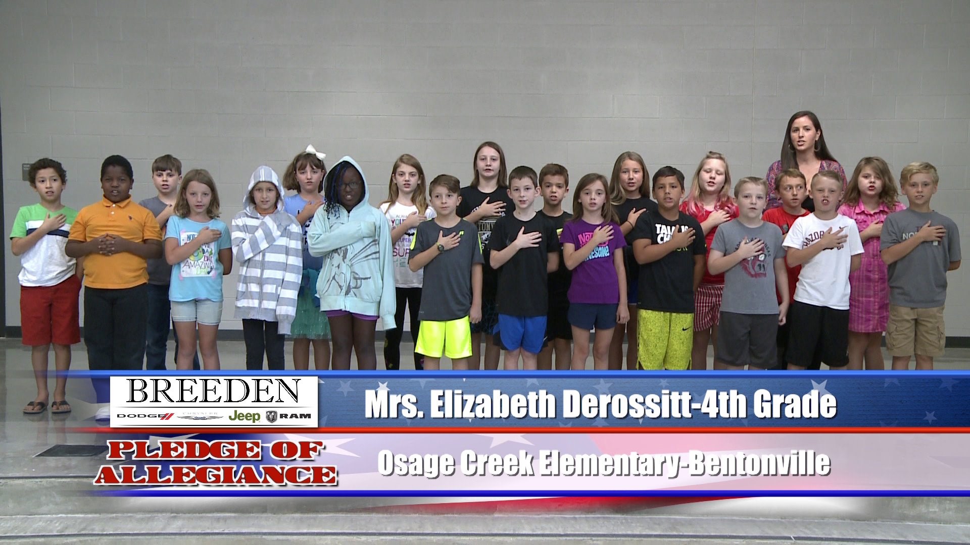 Mrs. Elizabeth  Derossitt  4th Grade  Osage Creek Elementary  Bentonville
