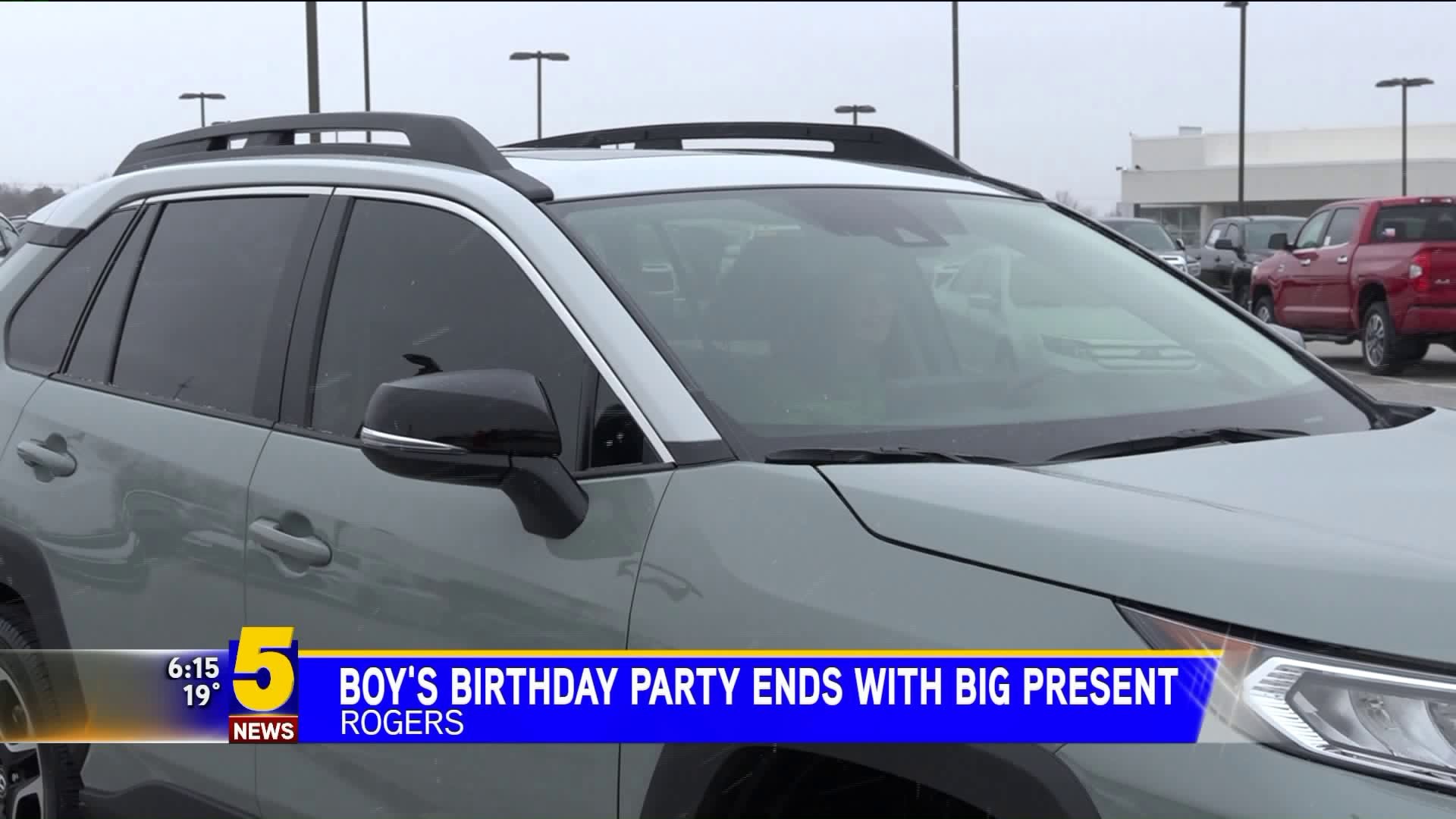 Boys Birthday Party Ends With Big Present in Rogers