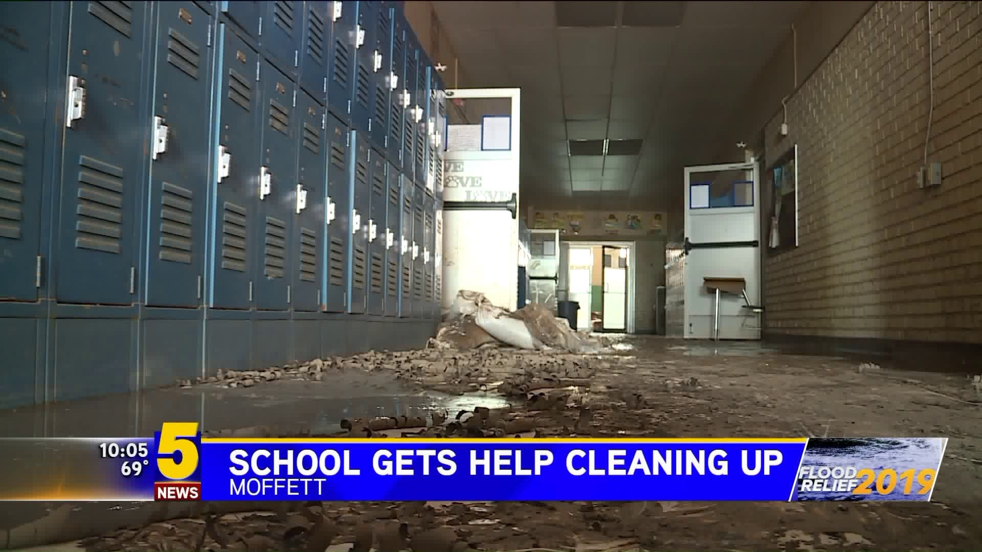 Moffett School Gets Help Cleaning Up