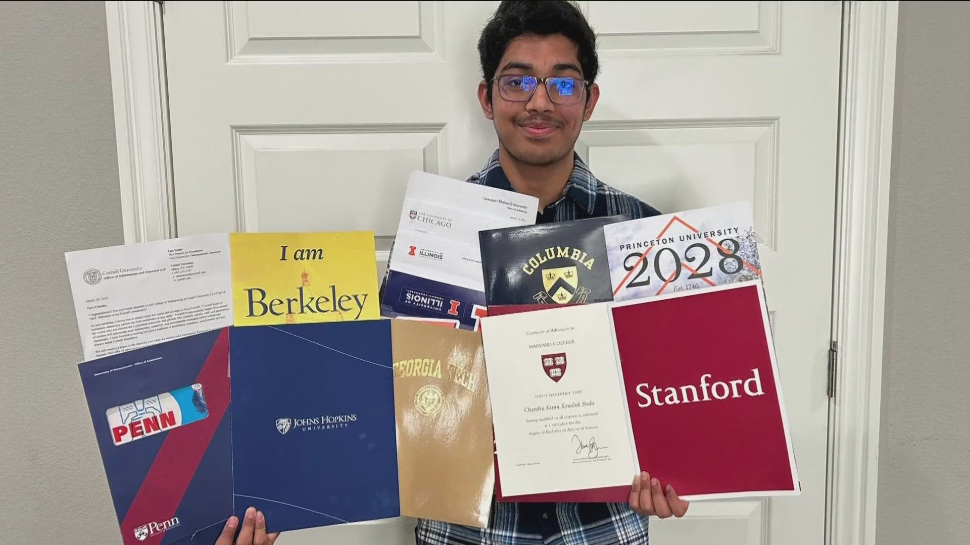 A Bentonville High School senior has tough decision after multiple prestigious universities accept him. Watch the video to learn which ones.