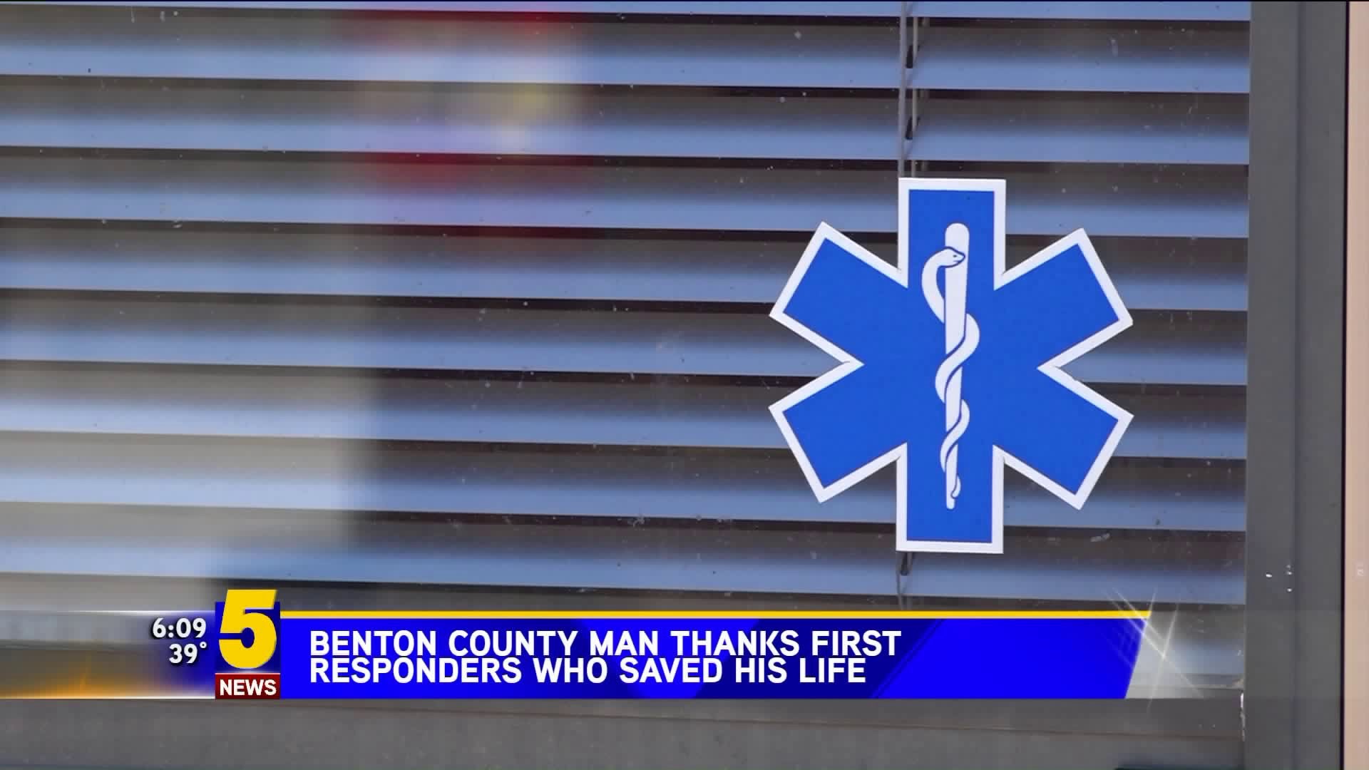 Benton County Man Thanks First Responders Who Saved His Life