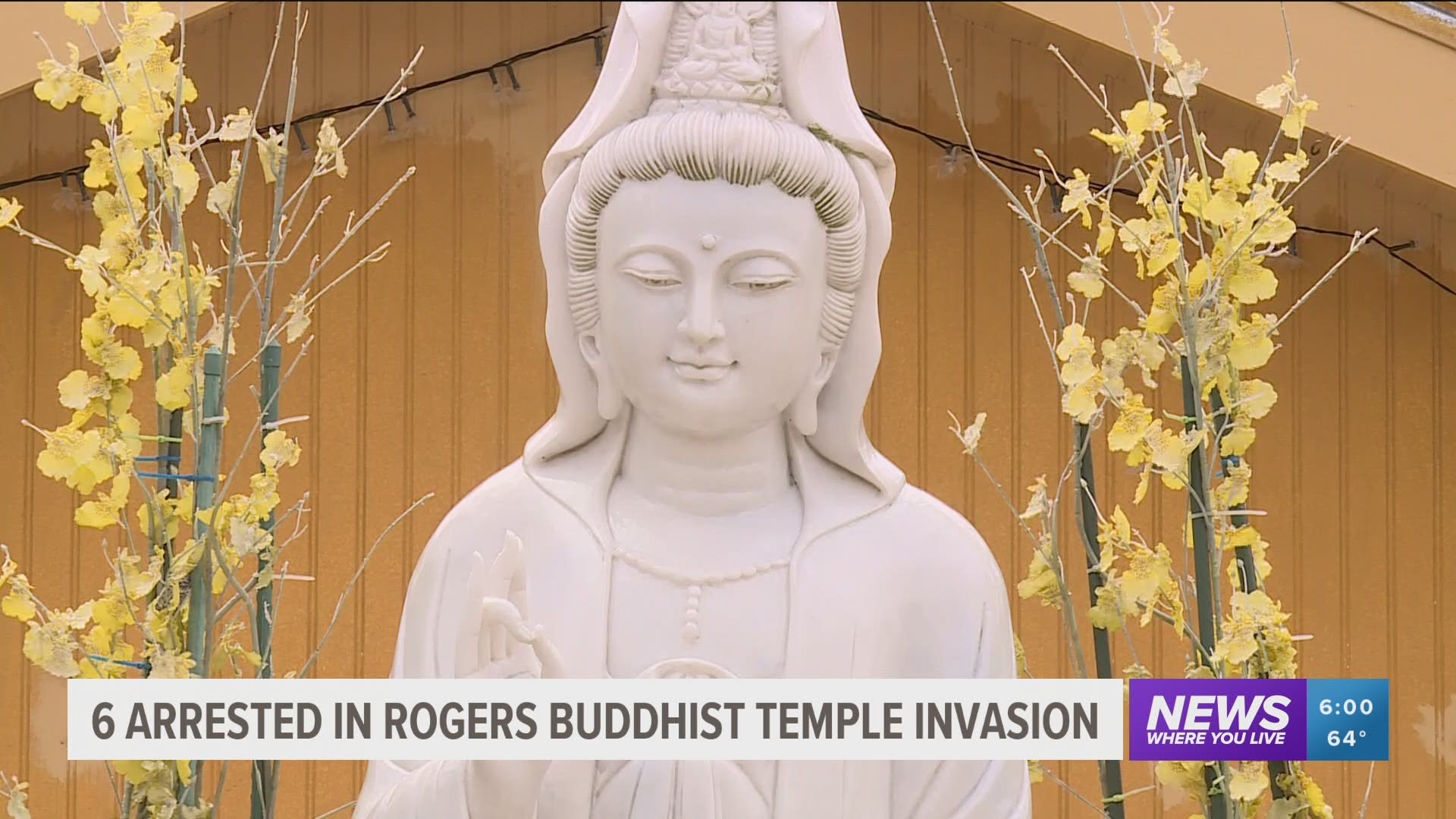 Police say six Romanian nationals have been arrested and are believed to be part of a group targeting Buddhist temples across the country.