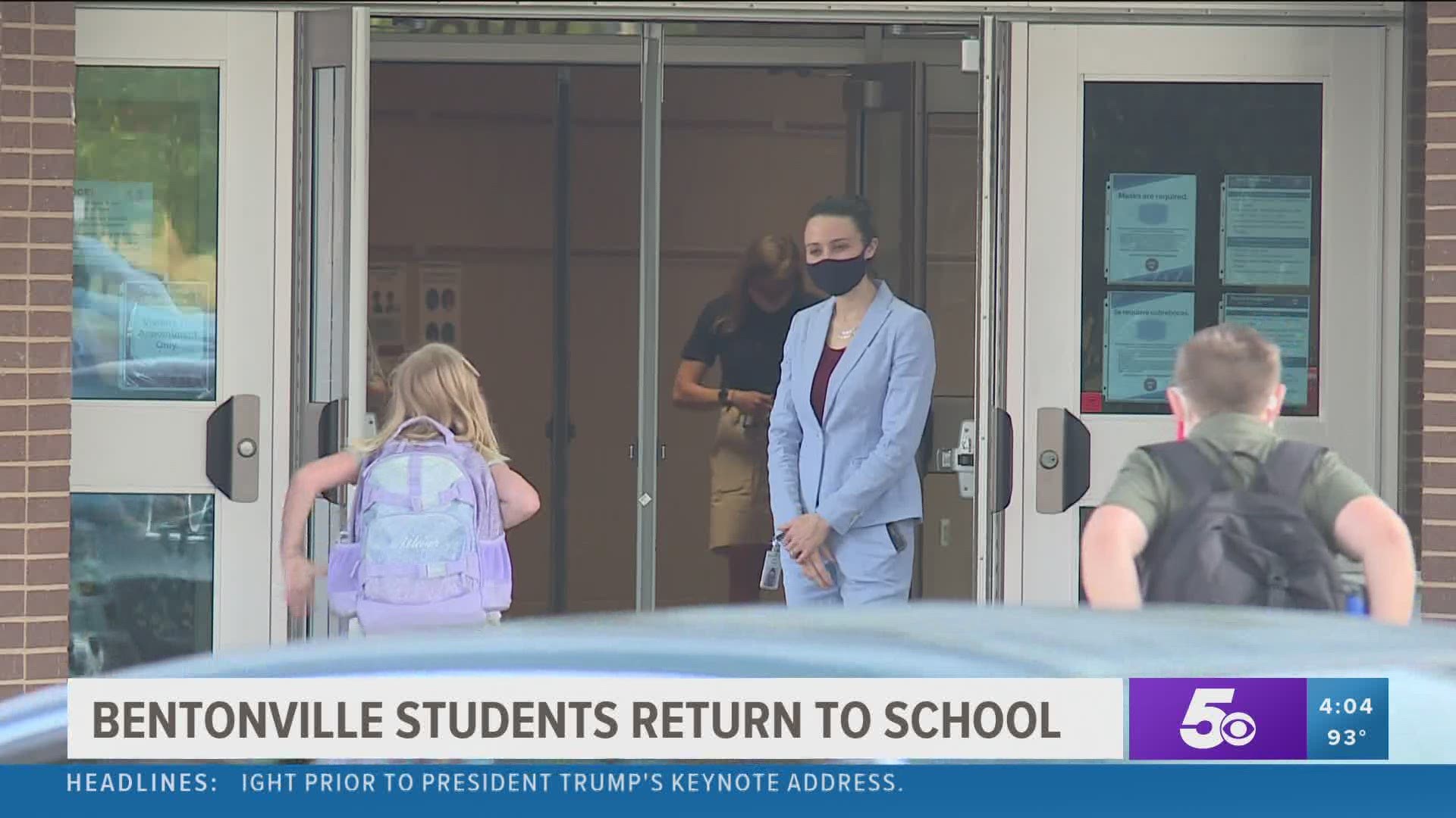 It's a first for parents, teachers and students as most Arkansas schools started classes Monday amid the coronavirus pandemic. https://bit.ly/2QmhXcK